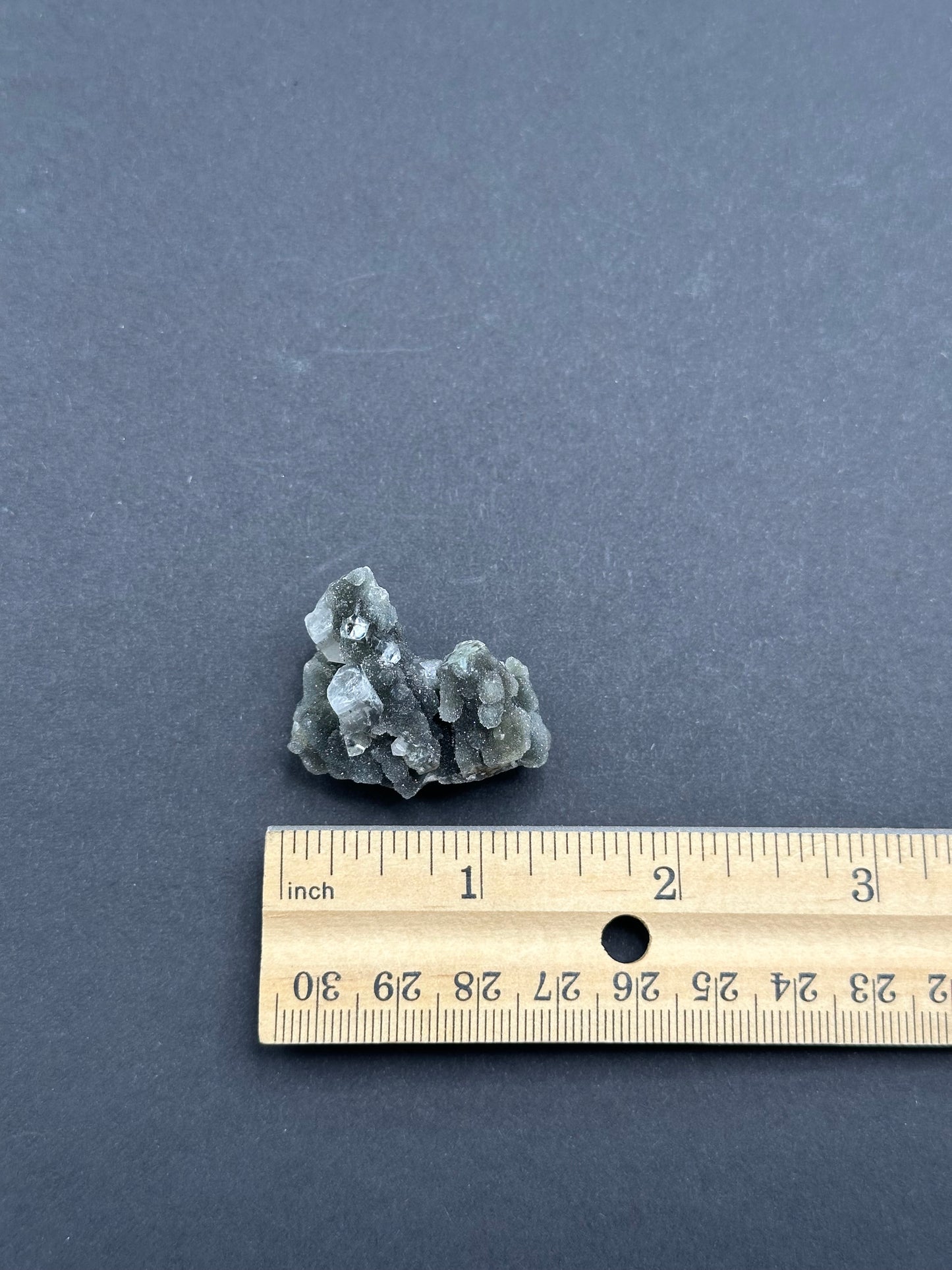 Black Chalcedony with Apophyllite