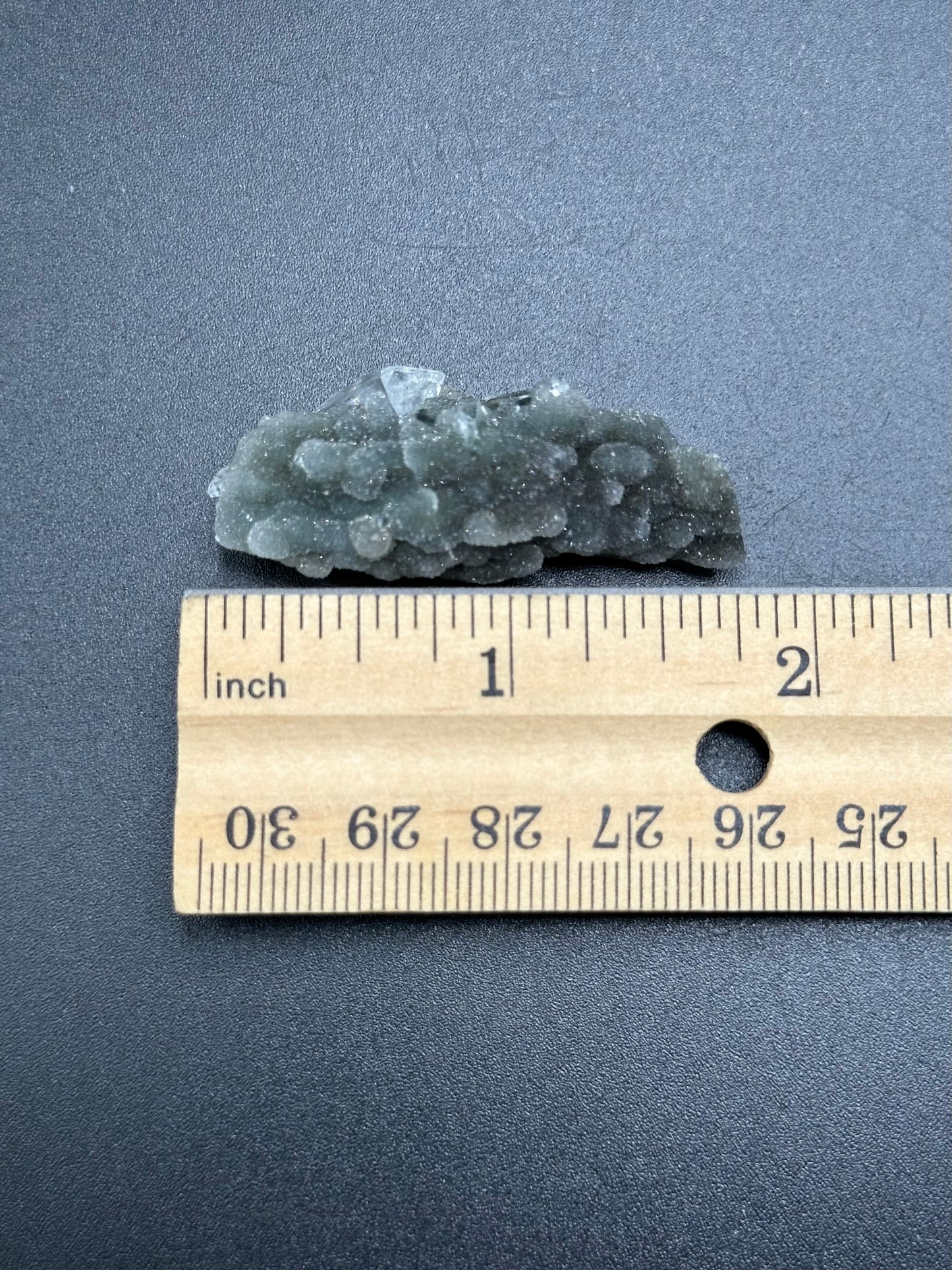 Black Chalcedony with Apophyllite