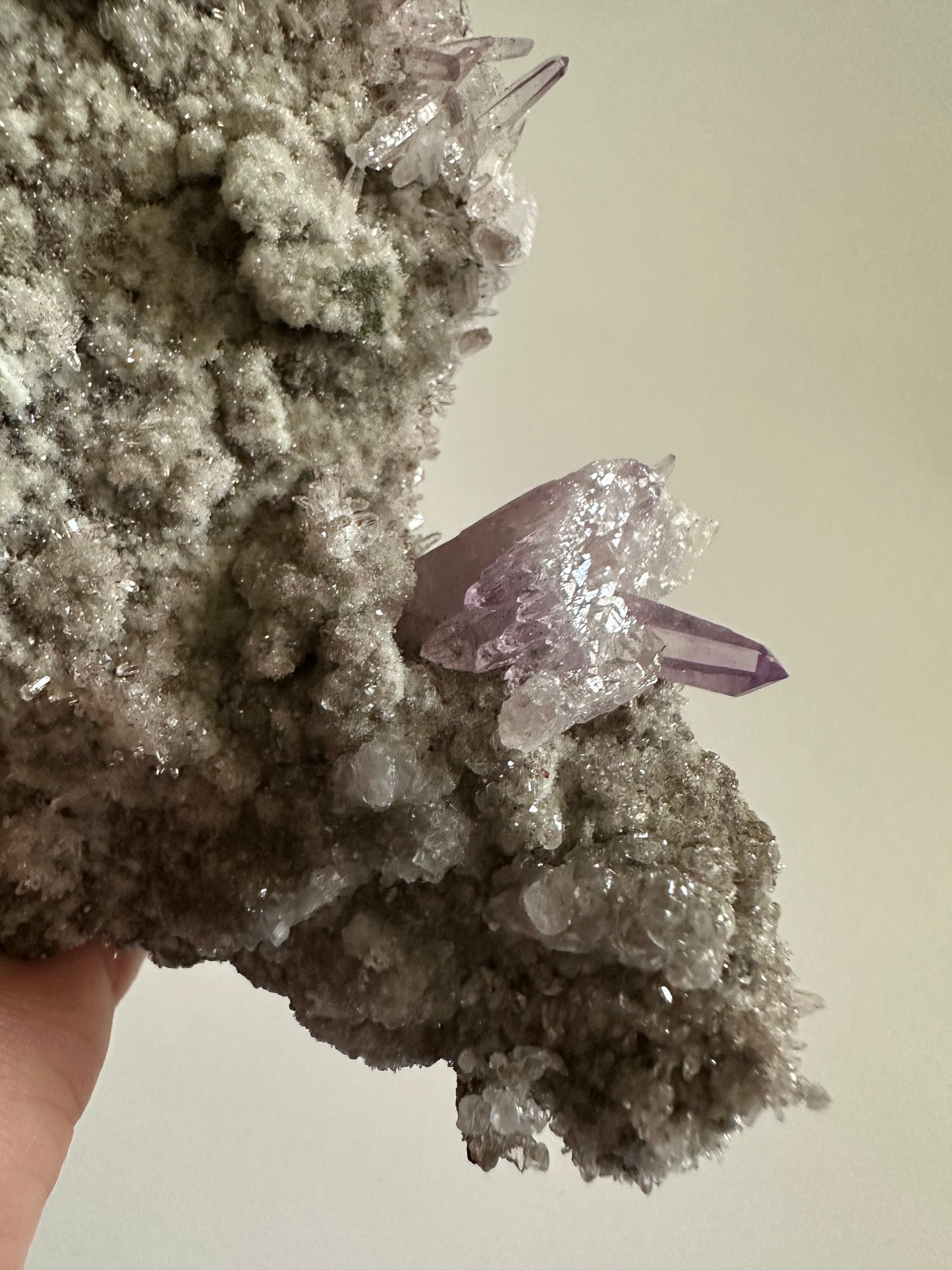 Veracruz Amethyst Crystals on Quartz Matrix