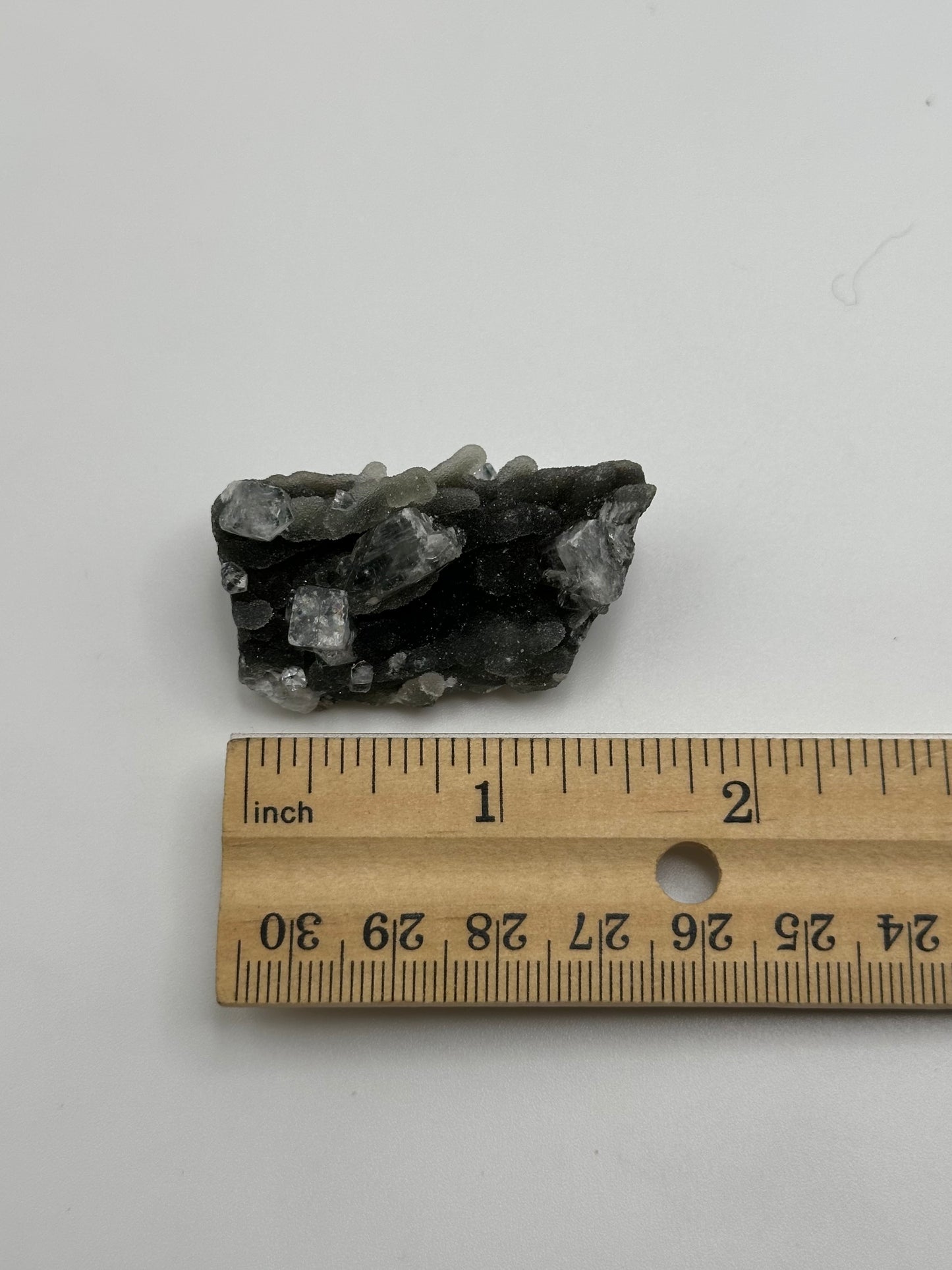 Black Chalcedony with Apophyllite