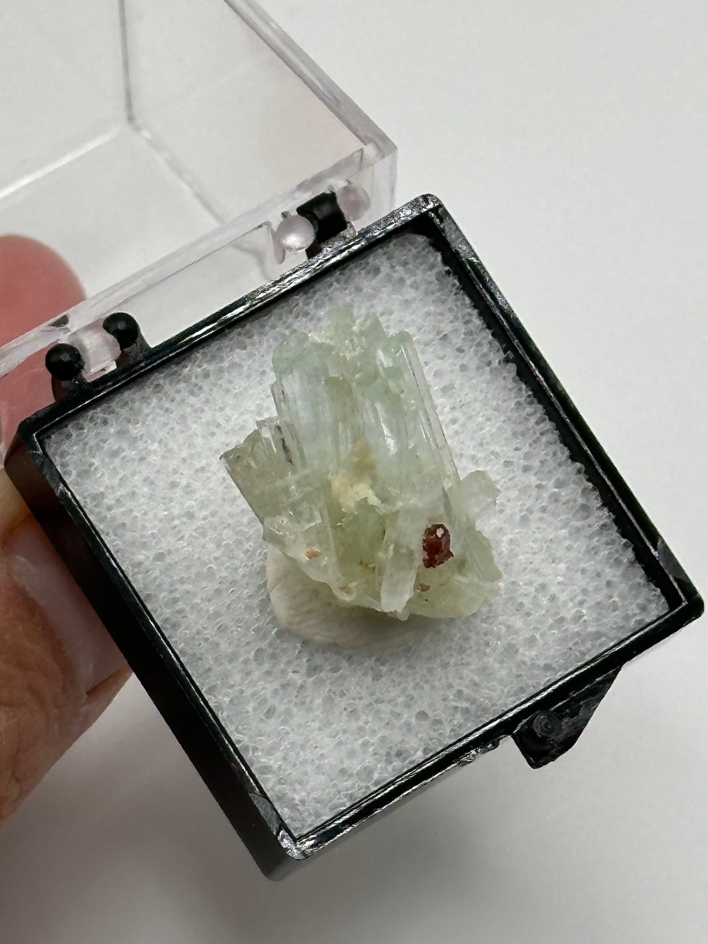 Aquamarine with Garnet