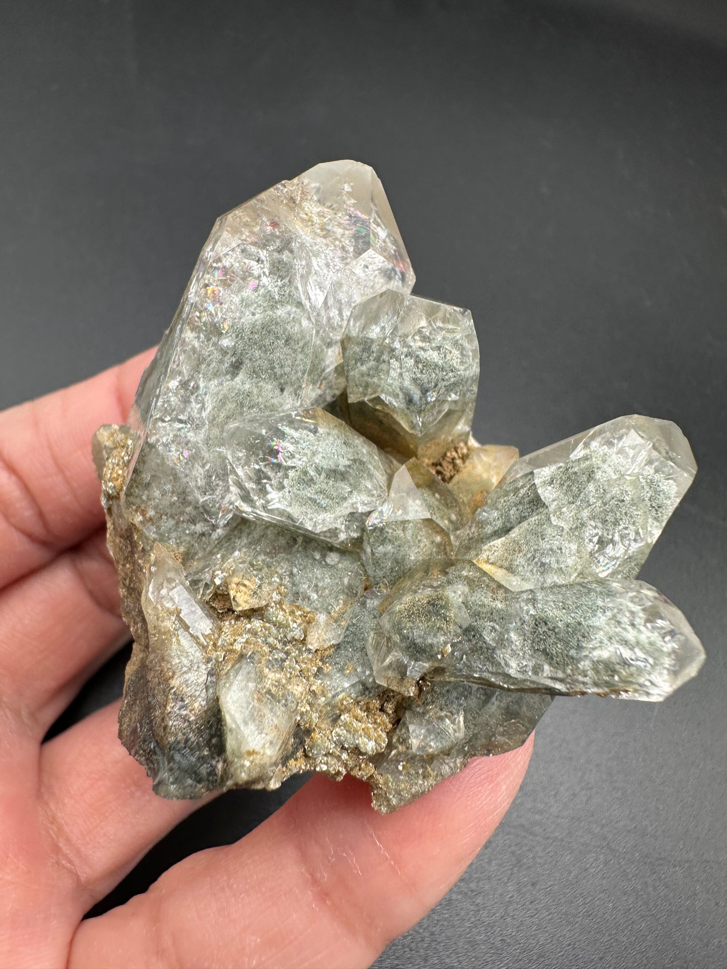 Chlorite Included Quartz Specimen