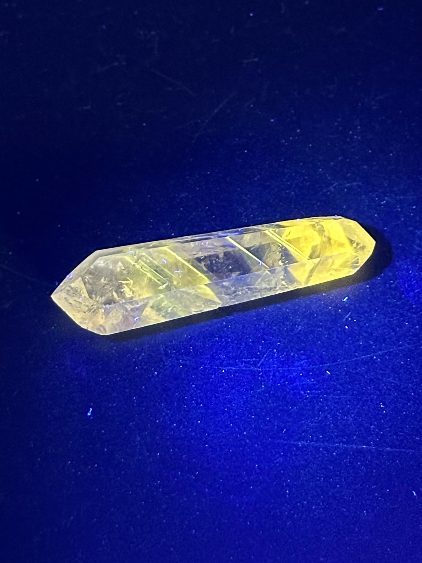 Small Polished Double Terminated UV Amethyst Crystal