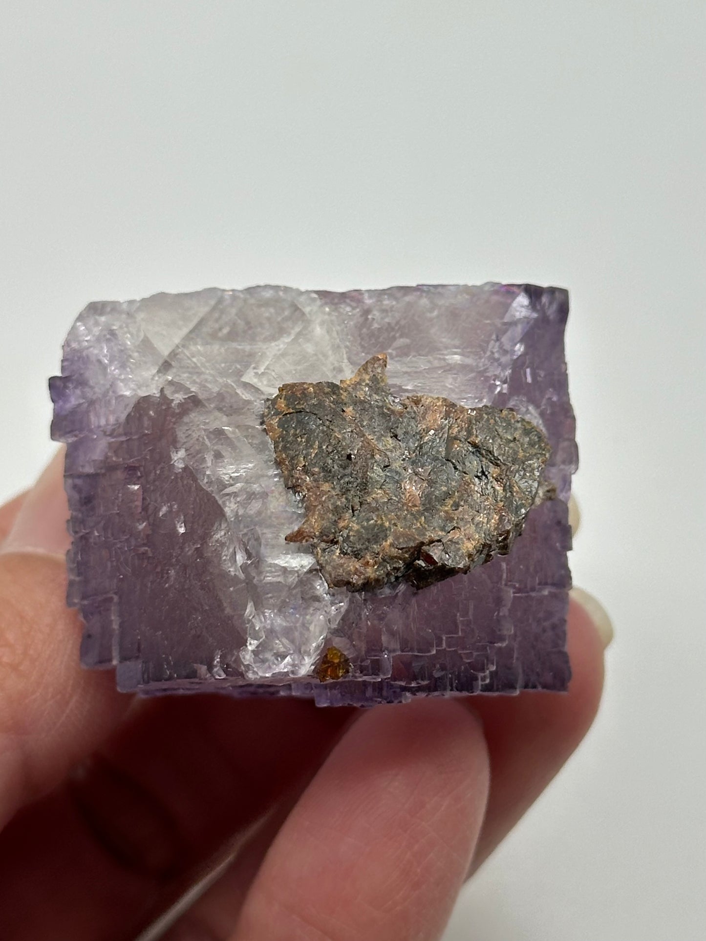Fluorite Cube from the Elmwood Mine