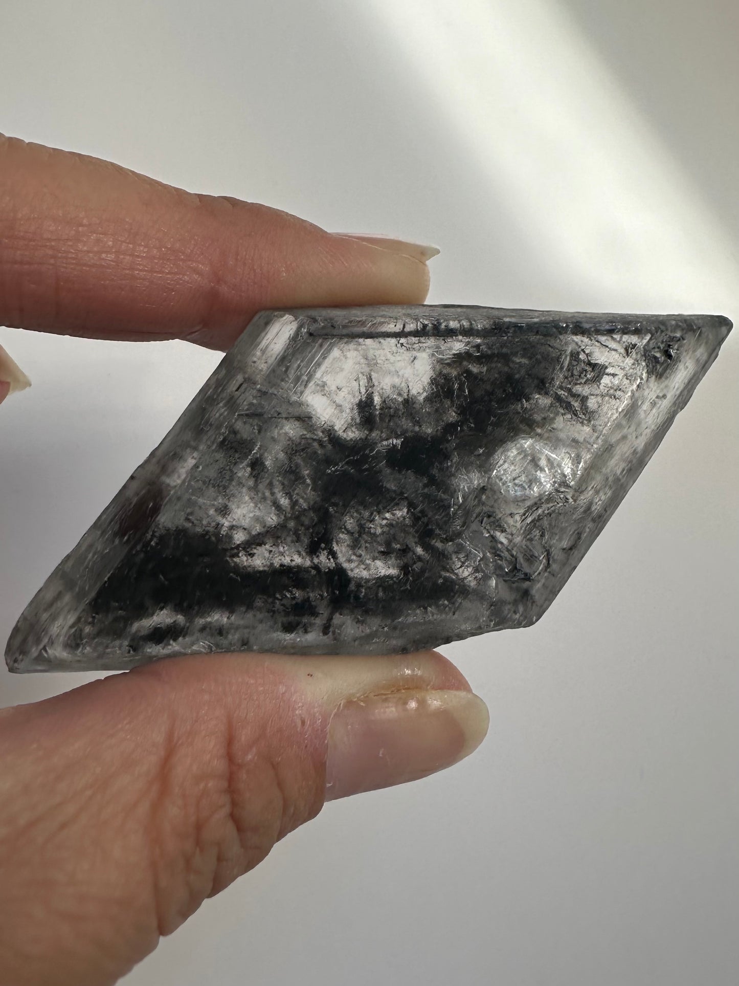 Gypsum var. Selenite with Pyrite & Sand Inclusions