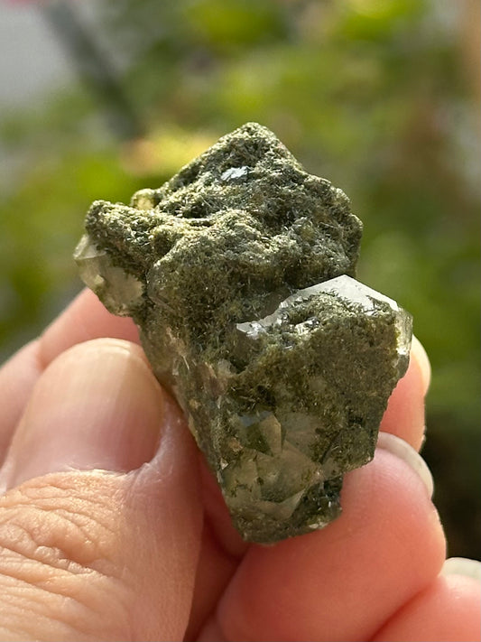 Small Epidote and Quartz from Hakkari Province, Turkey