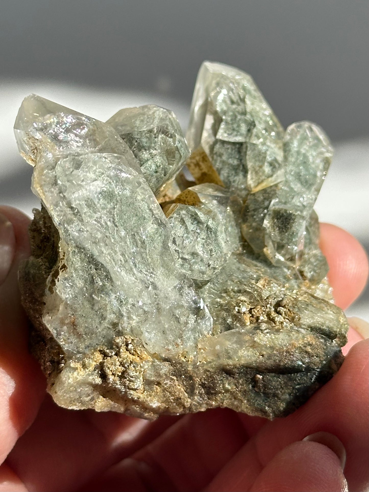 Chlorite Included Quartz Specimen