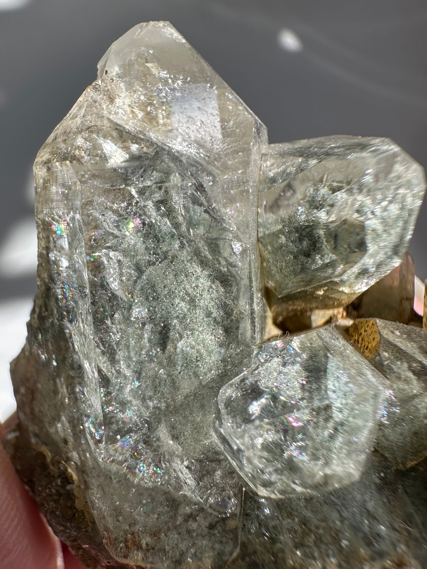Chlorite Included Quartz Specimen