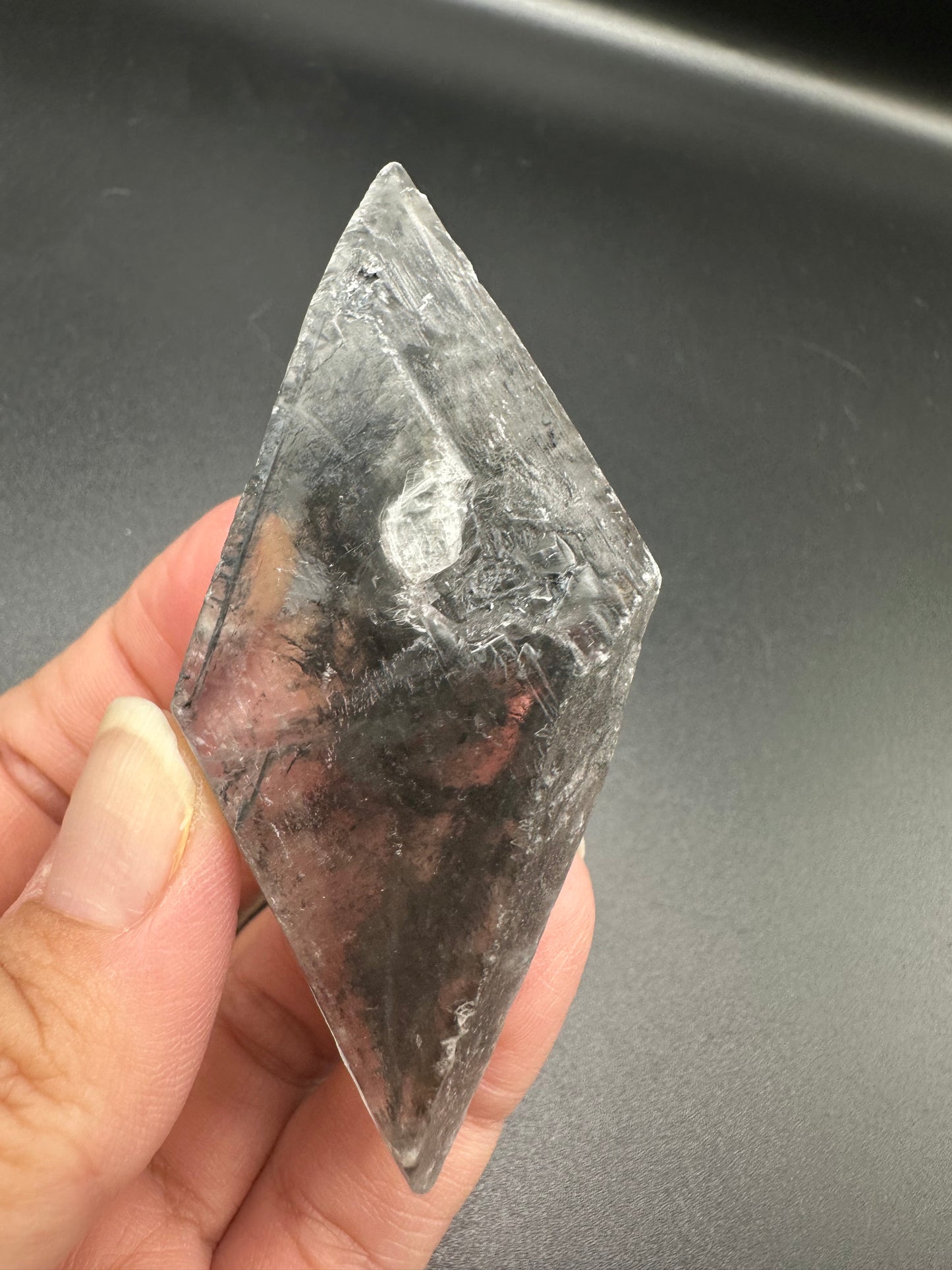 Gypsum var. Selenite with Pyrite & Sand Inclusions