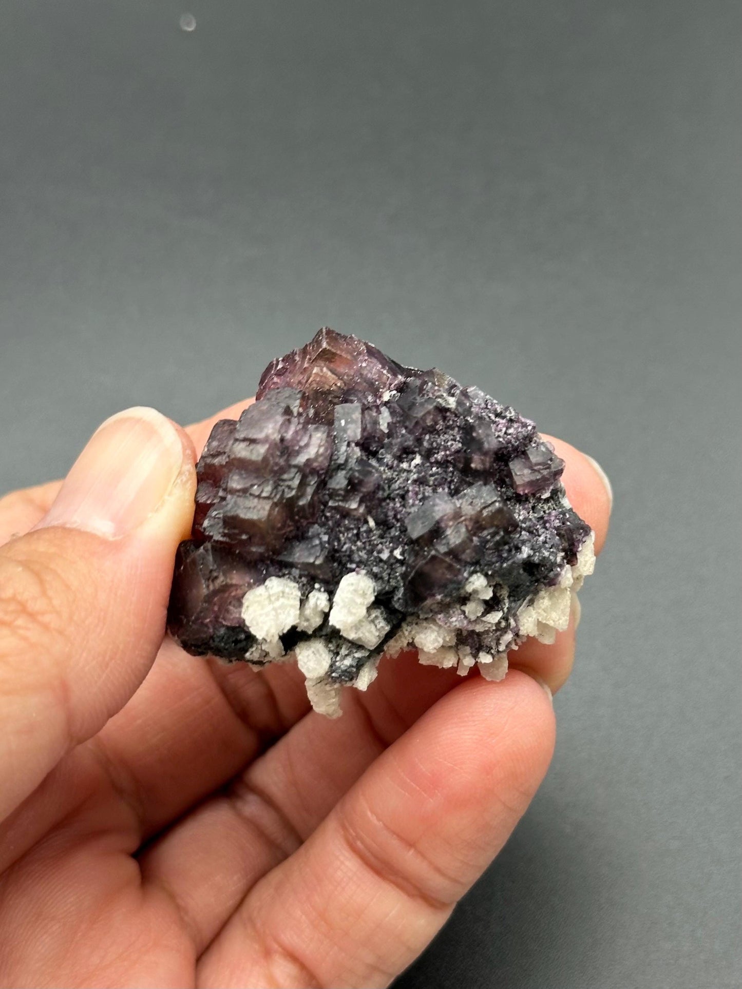 Fluorite with Calcite Specimen