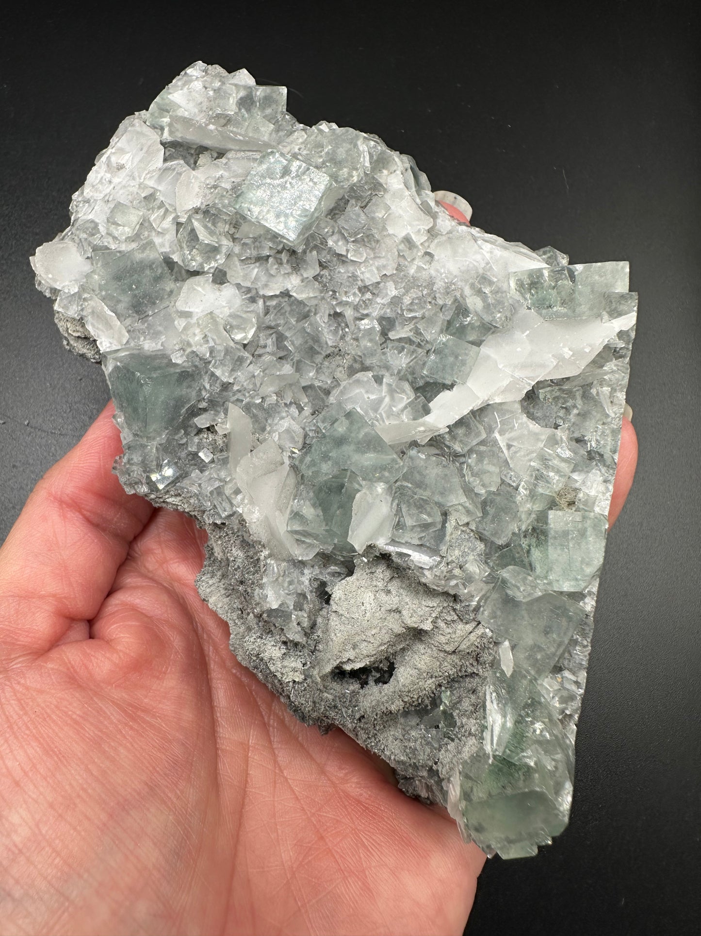 Glass Clear Green Fluorite Specimen from Xianghualing, Hunan, China
