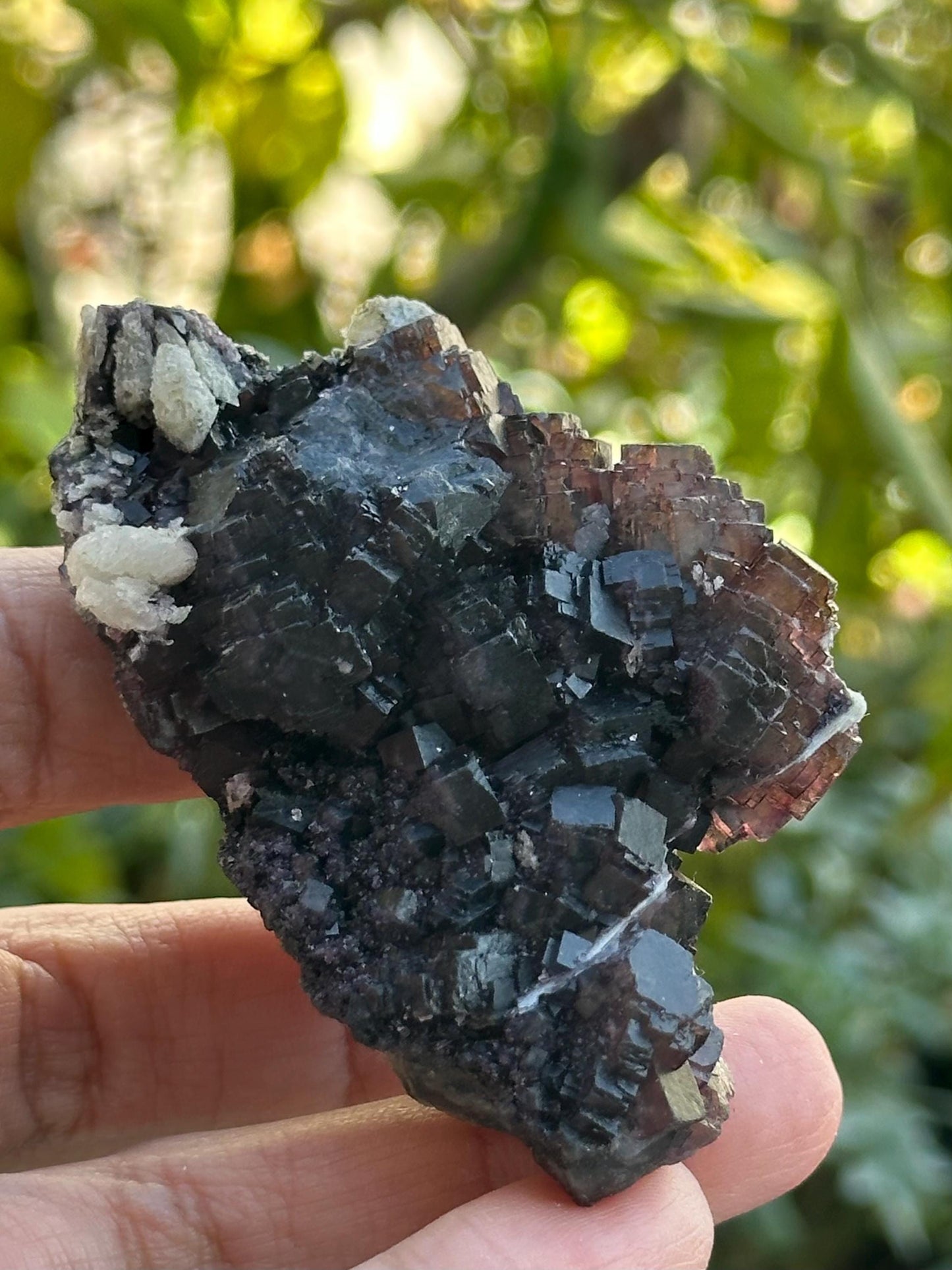 Fluorite with Calcite Specimen from the Huanggangliang Mine in Inner Mongolia, China - UV Reactive