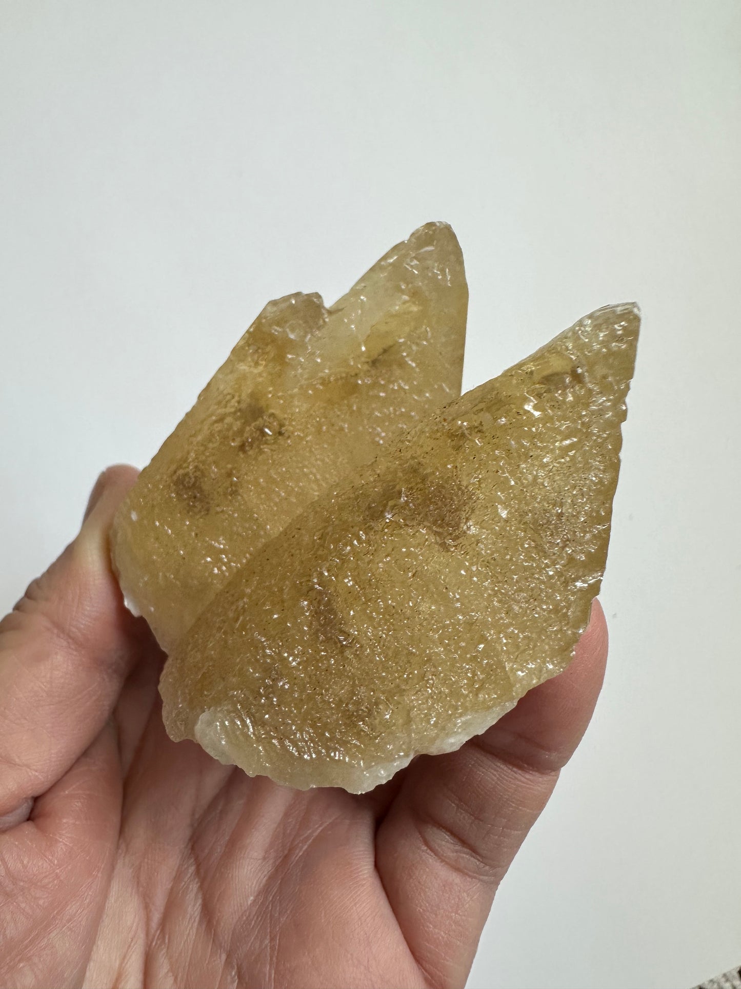 Etched Calcite Twins with Galena