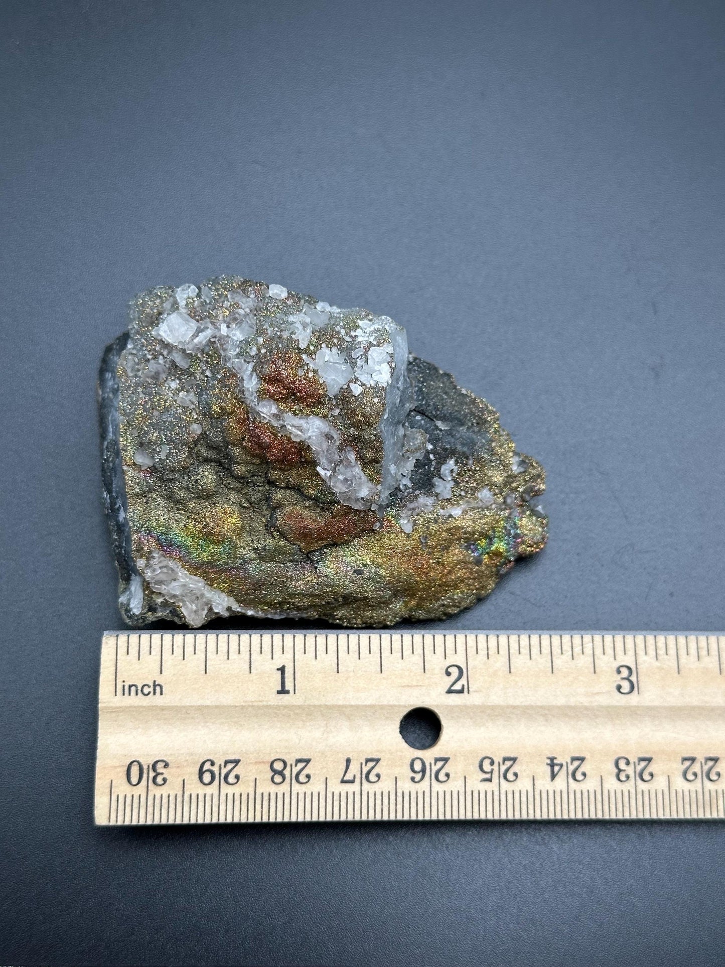Pyrolusite Marcasite in Quartz