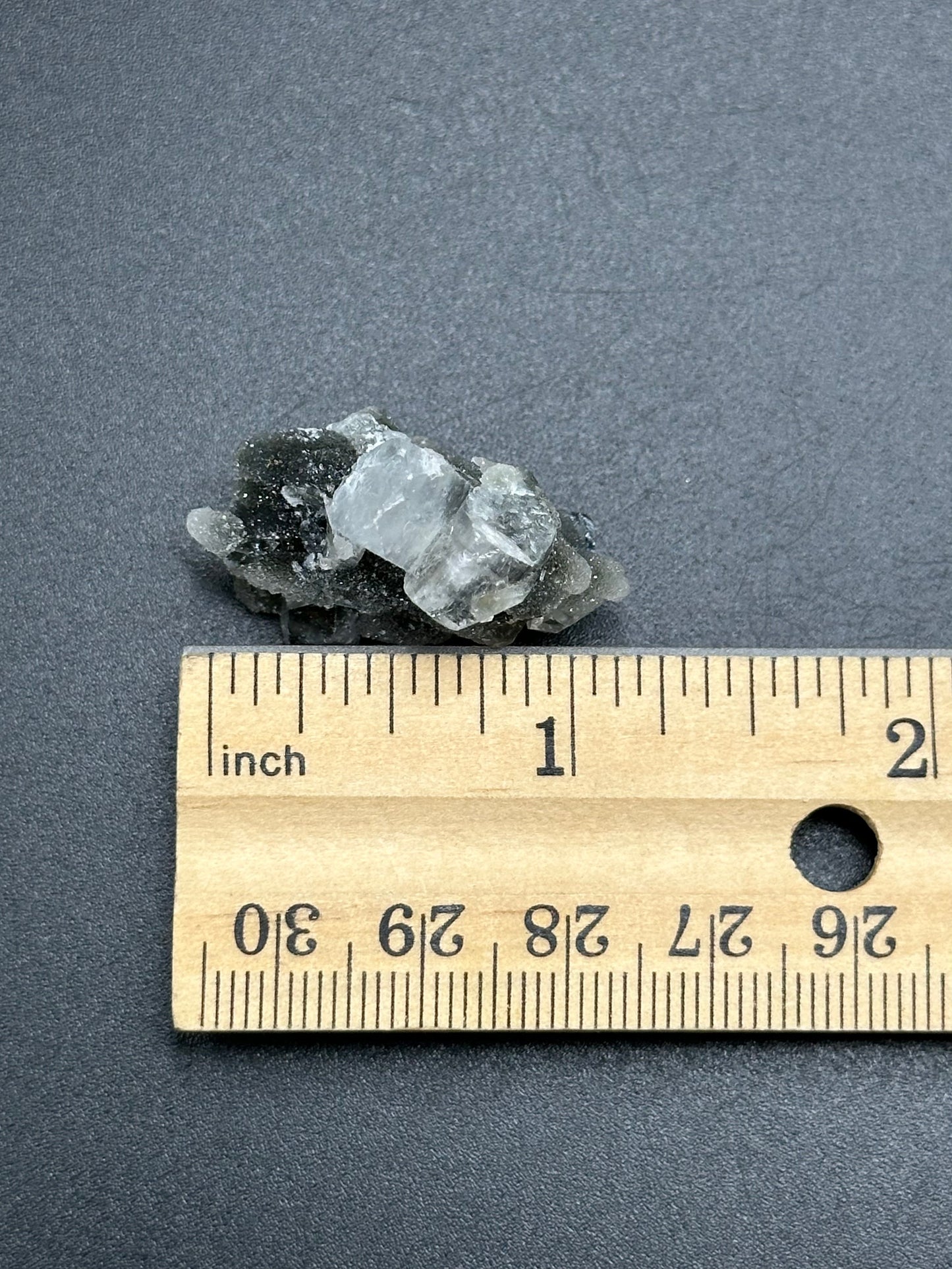 Black Chalcedony with Apophyllite