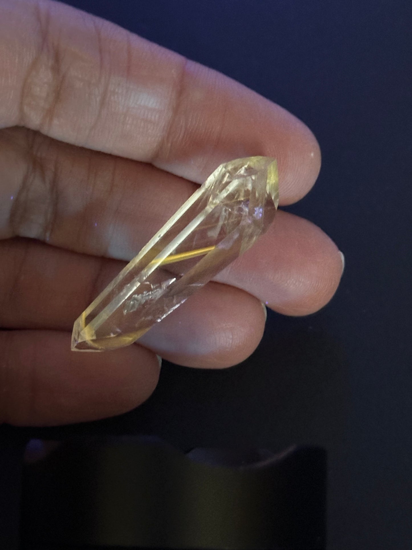 Small Polished Double Terminated UV Amethyst Crystal