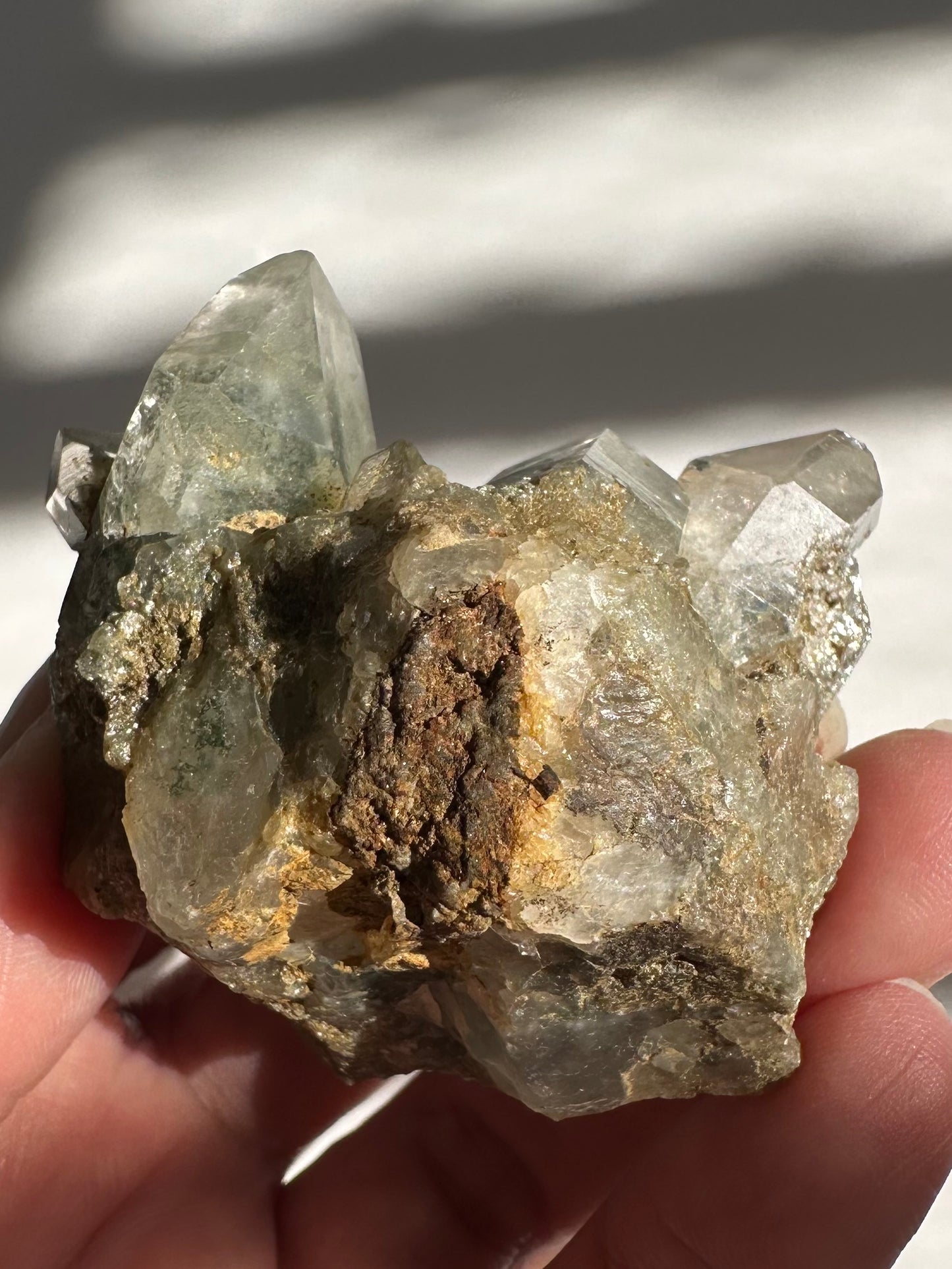 Chlorite Included Quartz Specimen