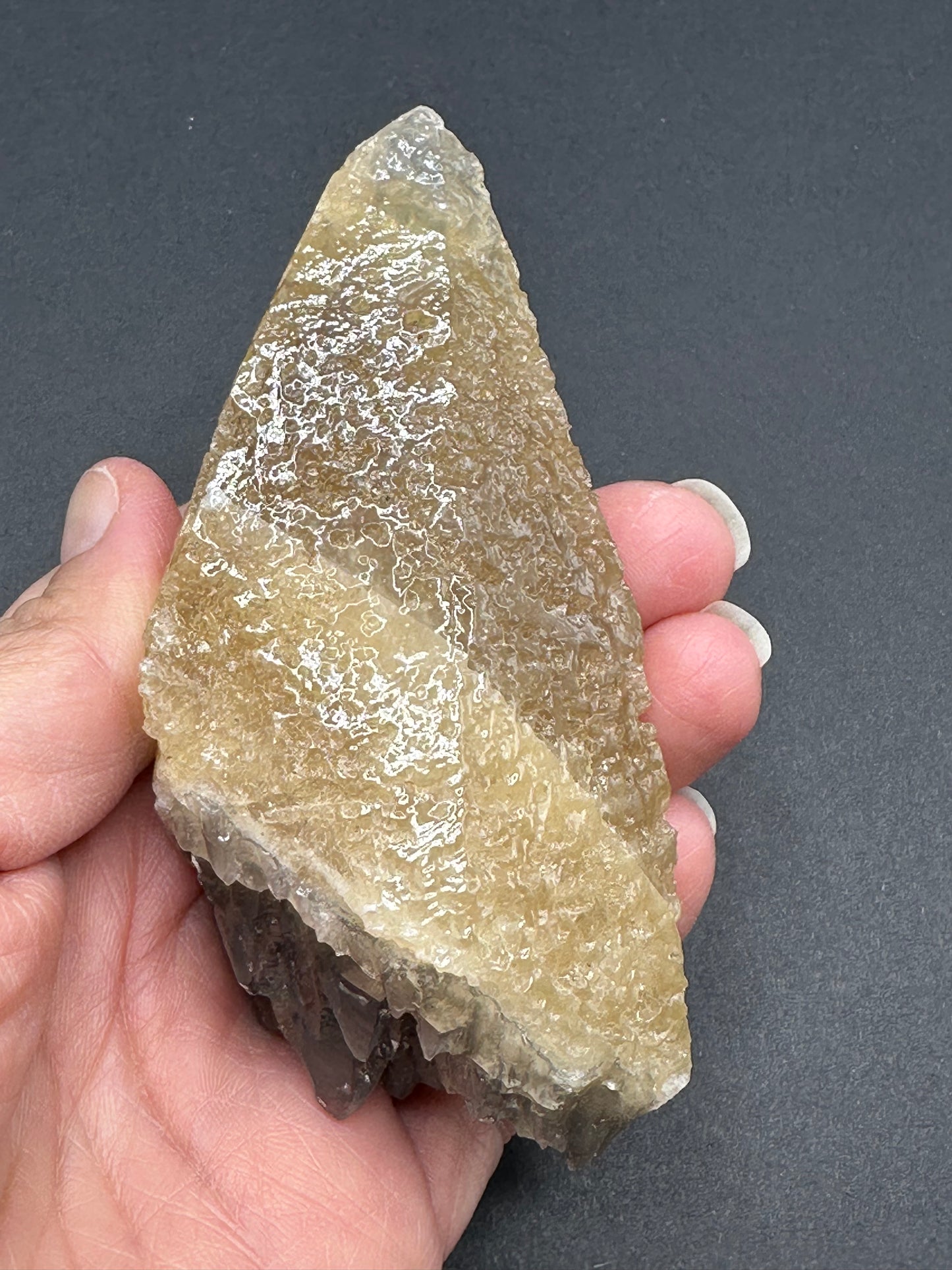 Etched Calcite with Galena