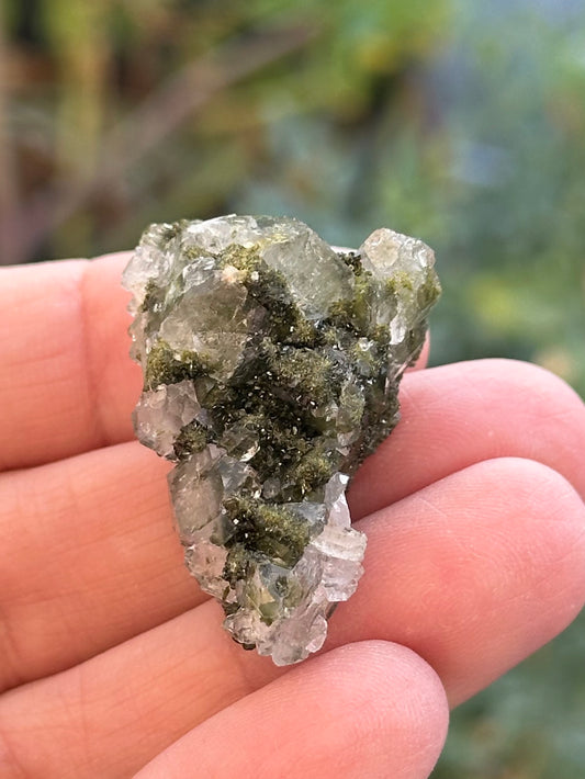 Small Epidote and Quartz from Hakkari Province, Turkey