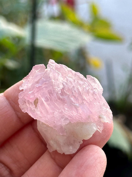 Crystallized Rose Quartz from Brazil