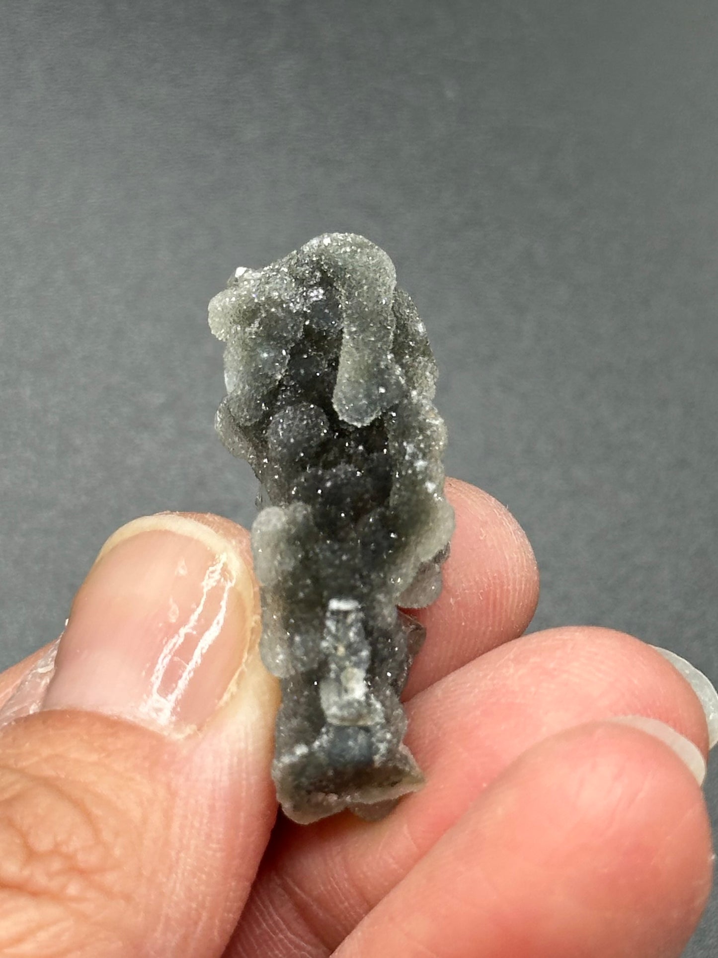 Black Chalcedony with Apophyllite