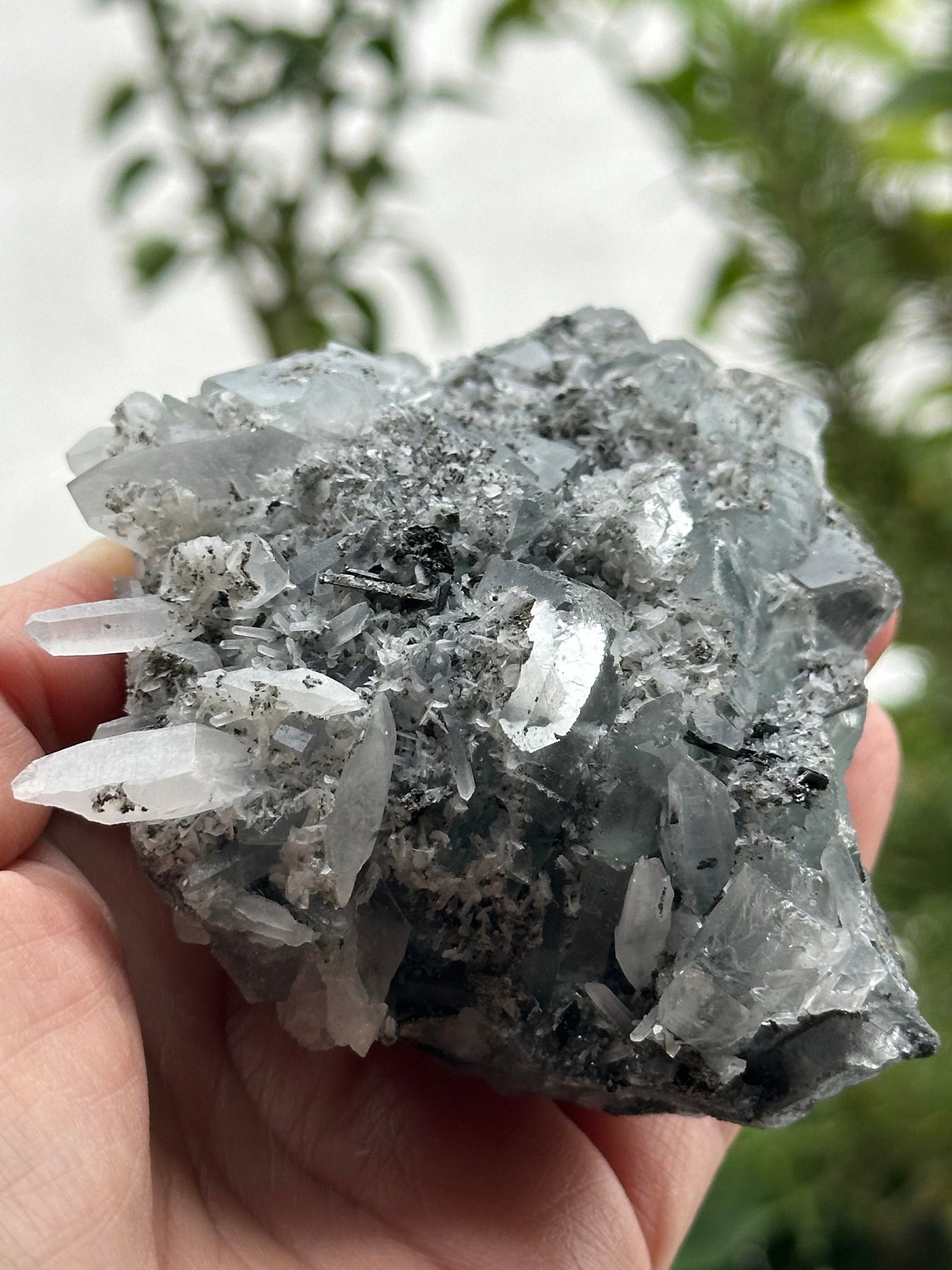 Fluorite with Quartz from the Yindu Mine, Inner Mongolia, China