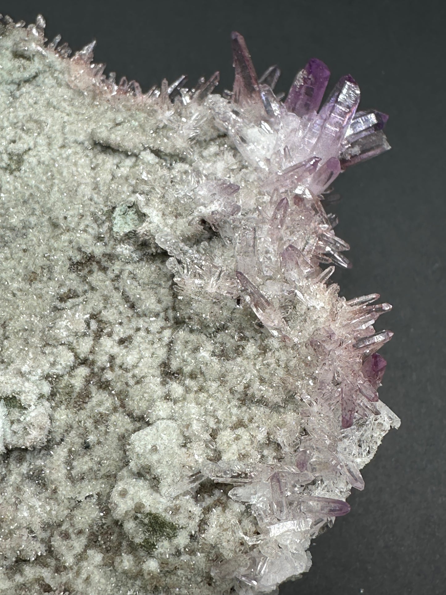 Veracruz Amethyst Crystals on Quartz Matrix