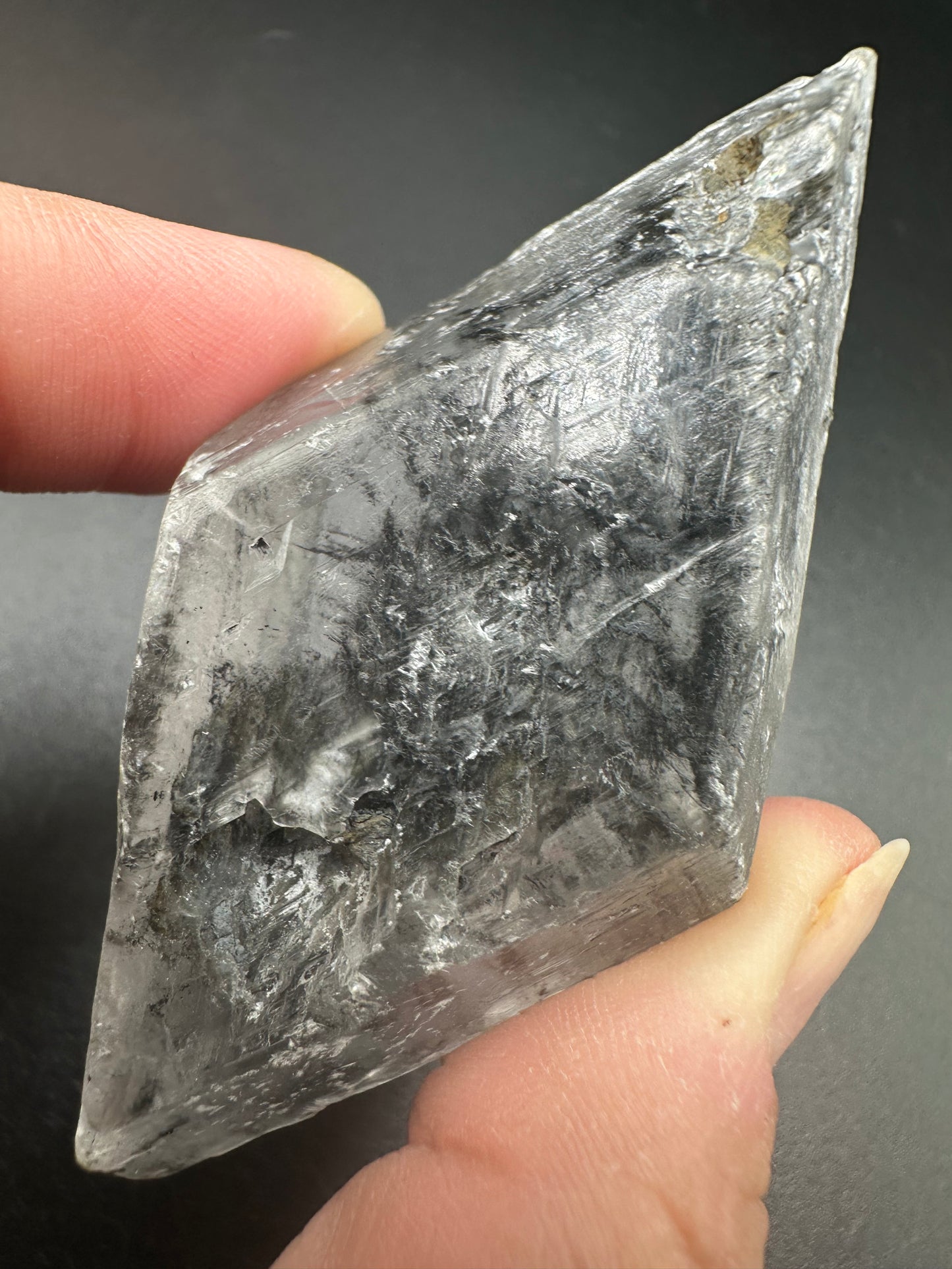 Gypsum var. Selenite with Pyrite & Sand Inclusions