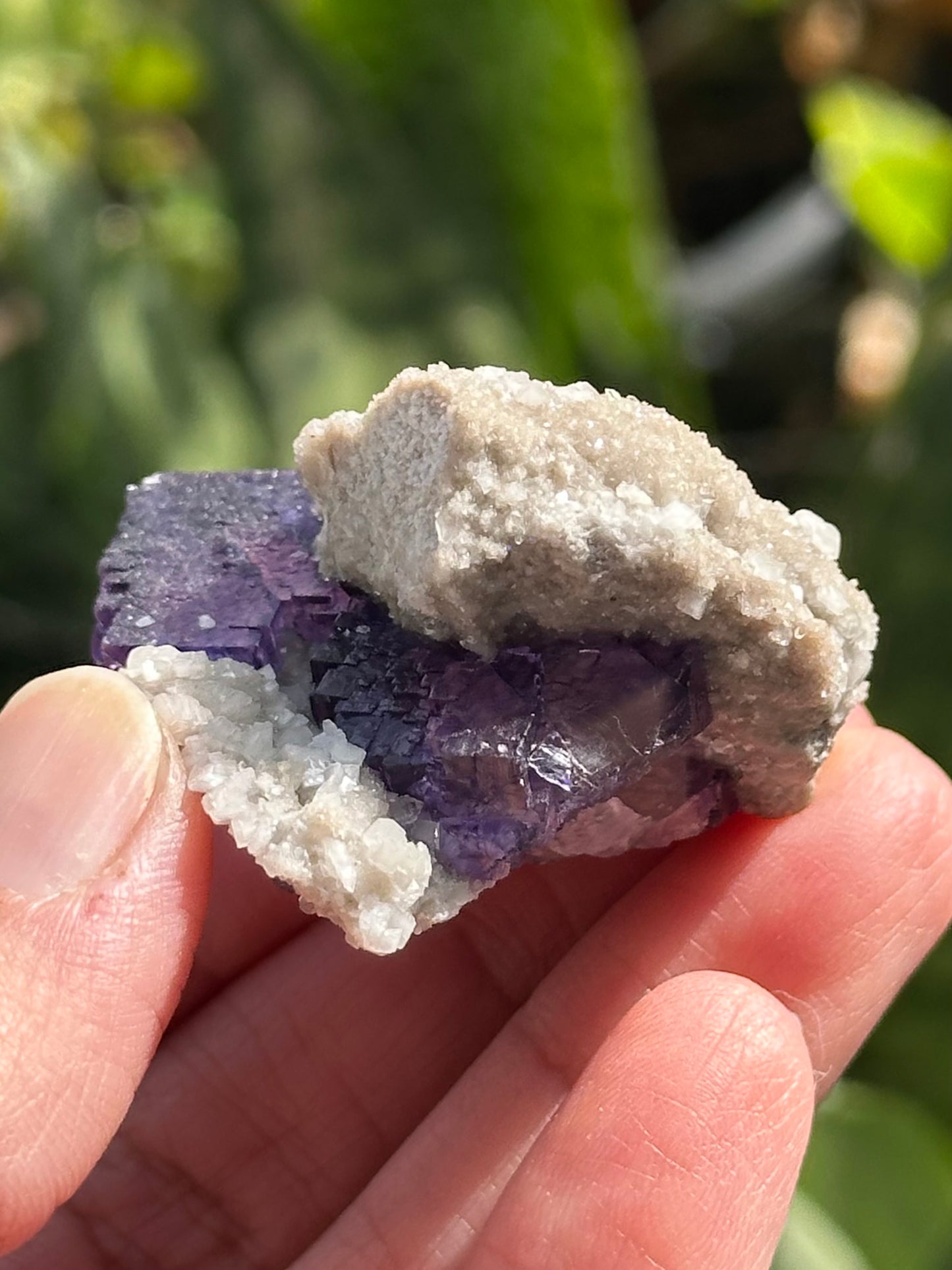 Fluorite with Dolomite and Quartz from the Elmwood Mine