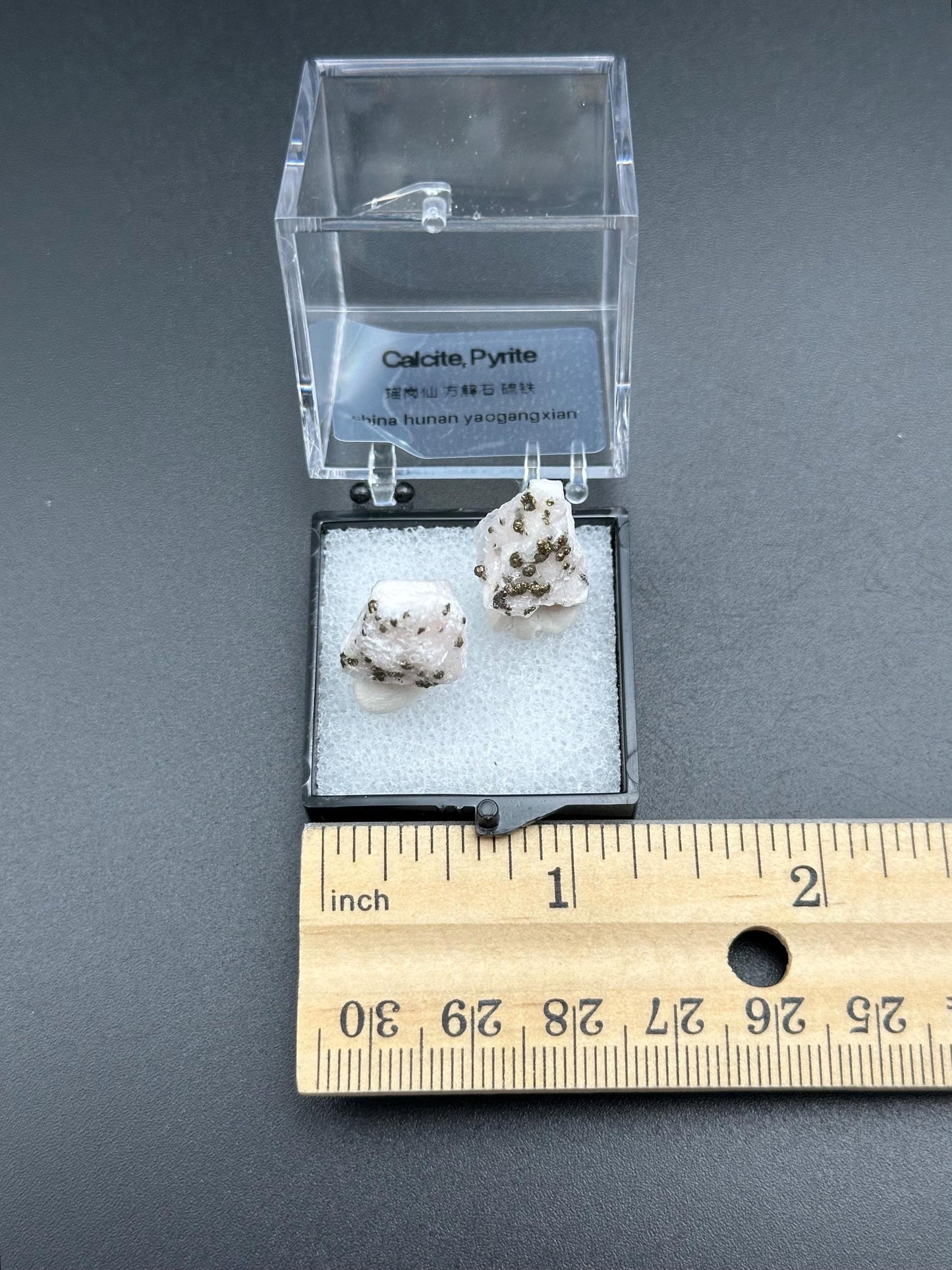 Calcite and Pyrite from Yaogangxian