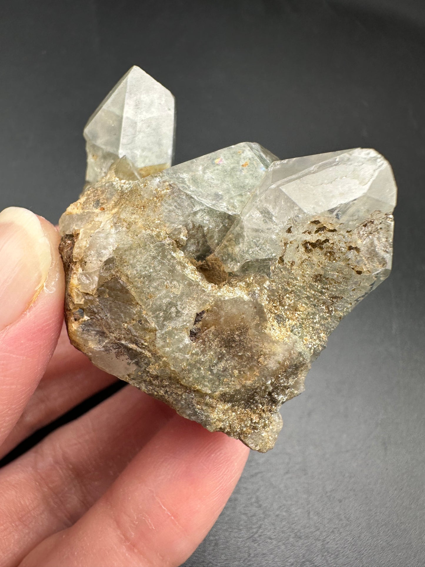 Chlorite Included Quartz Specimen