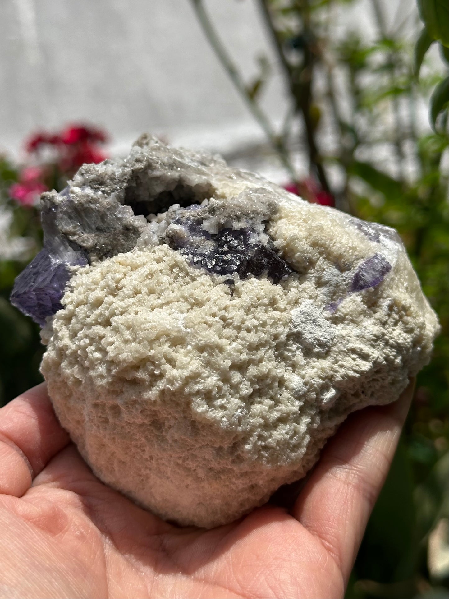 Barite with Fluorite, Dolomite, and Sphalerite Specimen from the Elmwood Mine