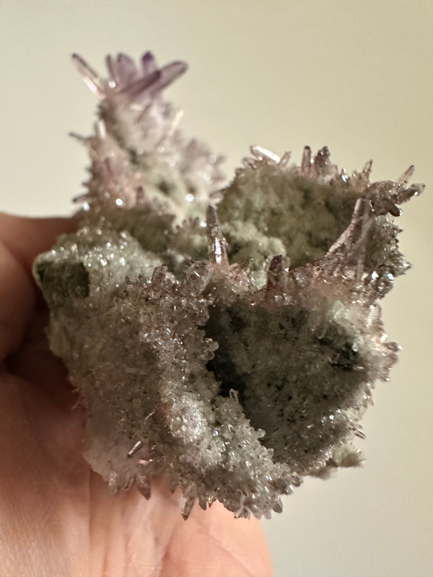 Veracruz Amethyst Crystals on Quartz Matrix