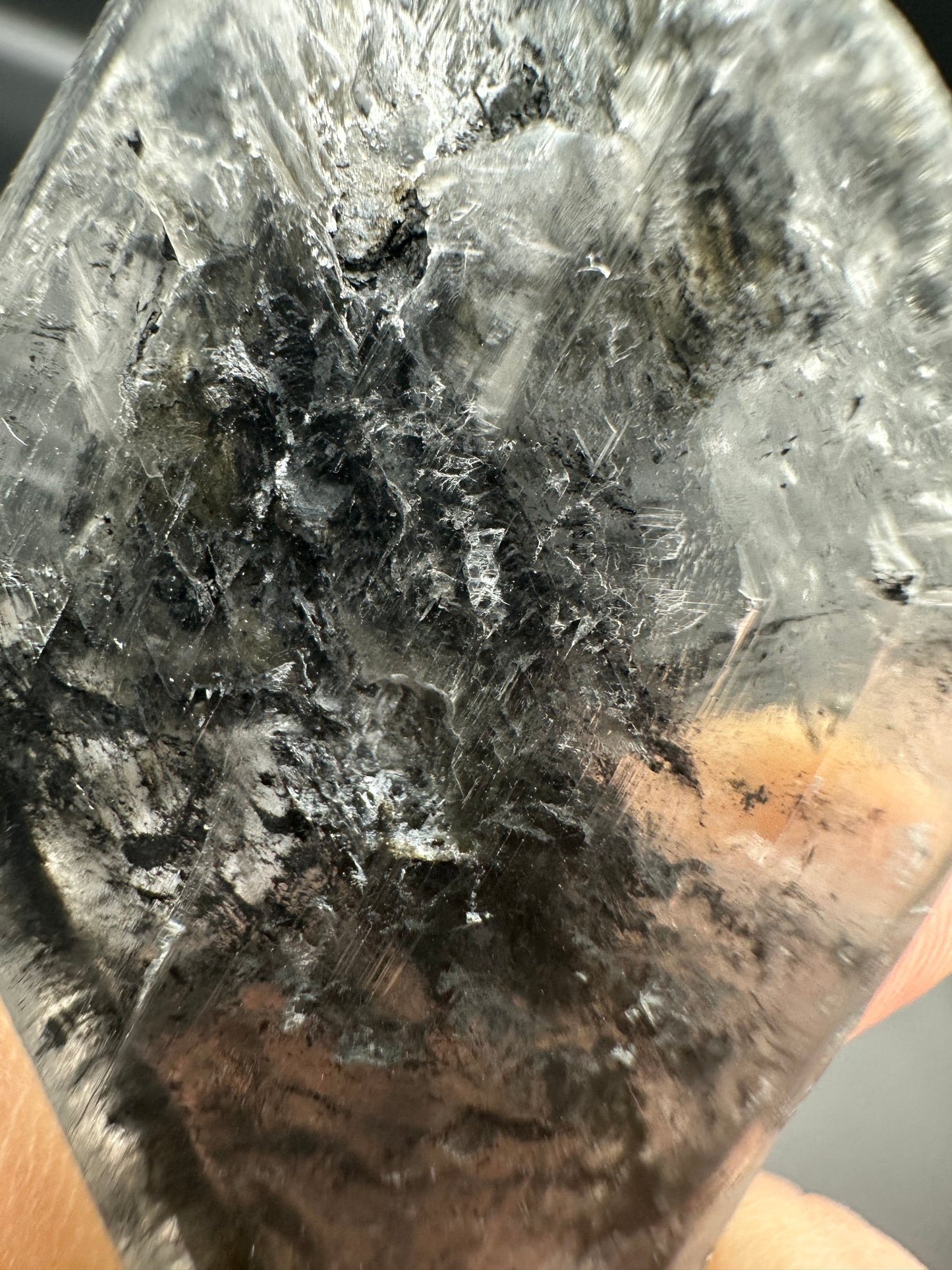 Gypsum var. Selenite with Pyrite & Sand Inclusions