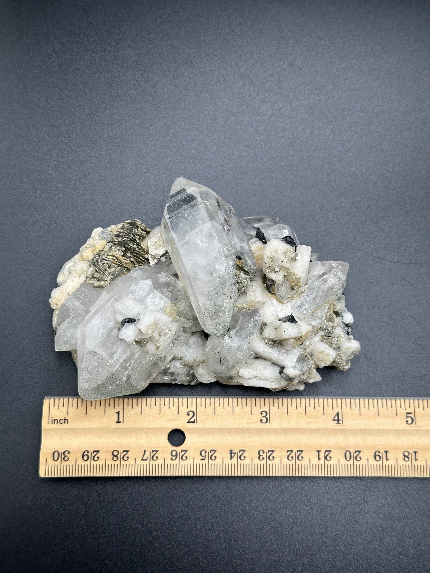 Quartz, Schorl, Albite, and Mica Specimen