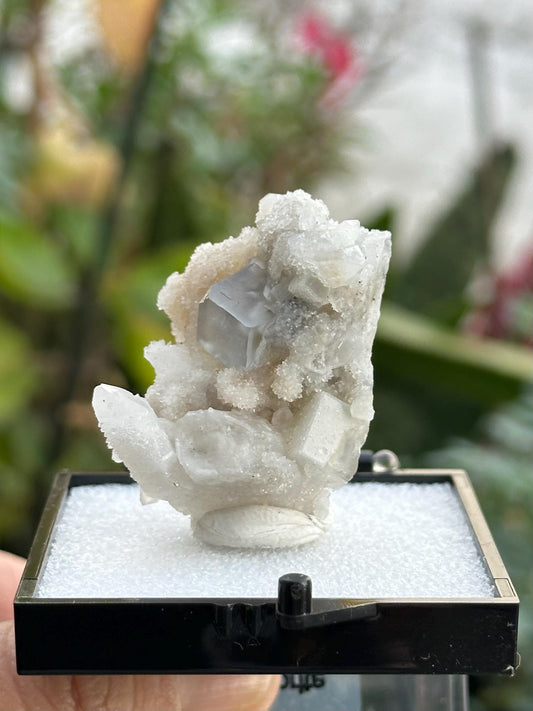 YGX Fluorite with Drusy Quartz