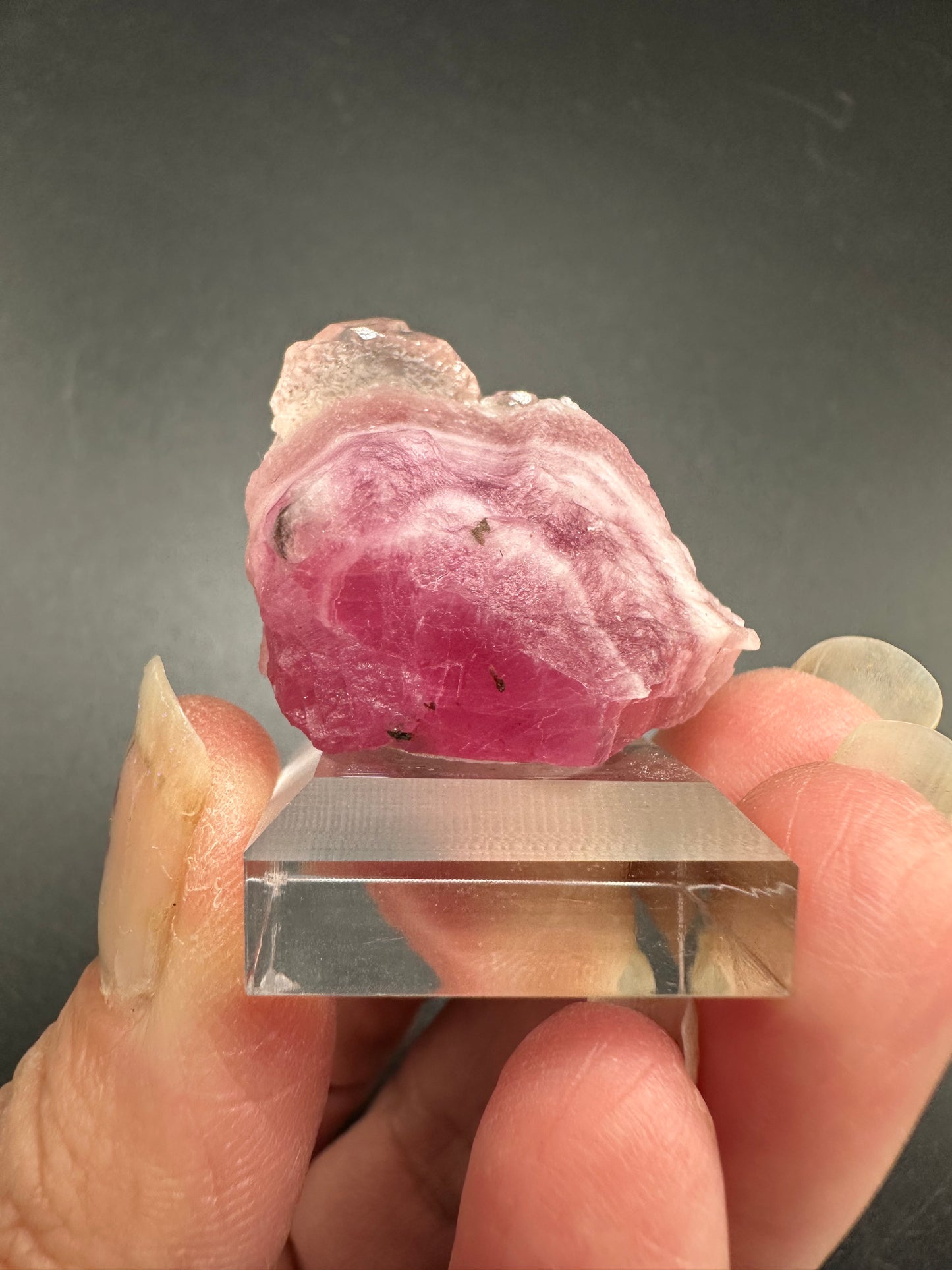Calcite on Cobaltoan Calcite