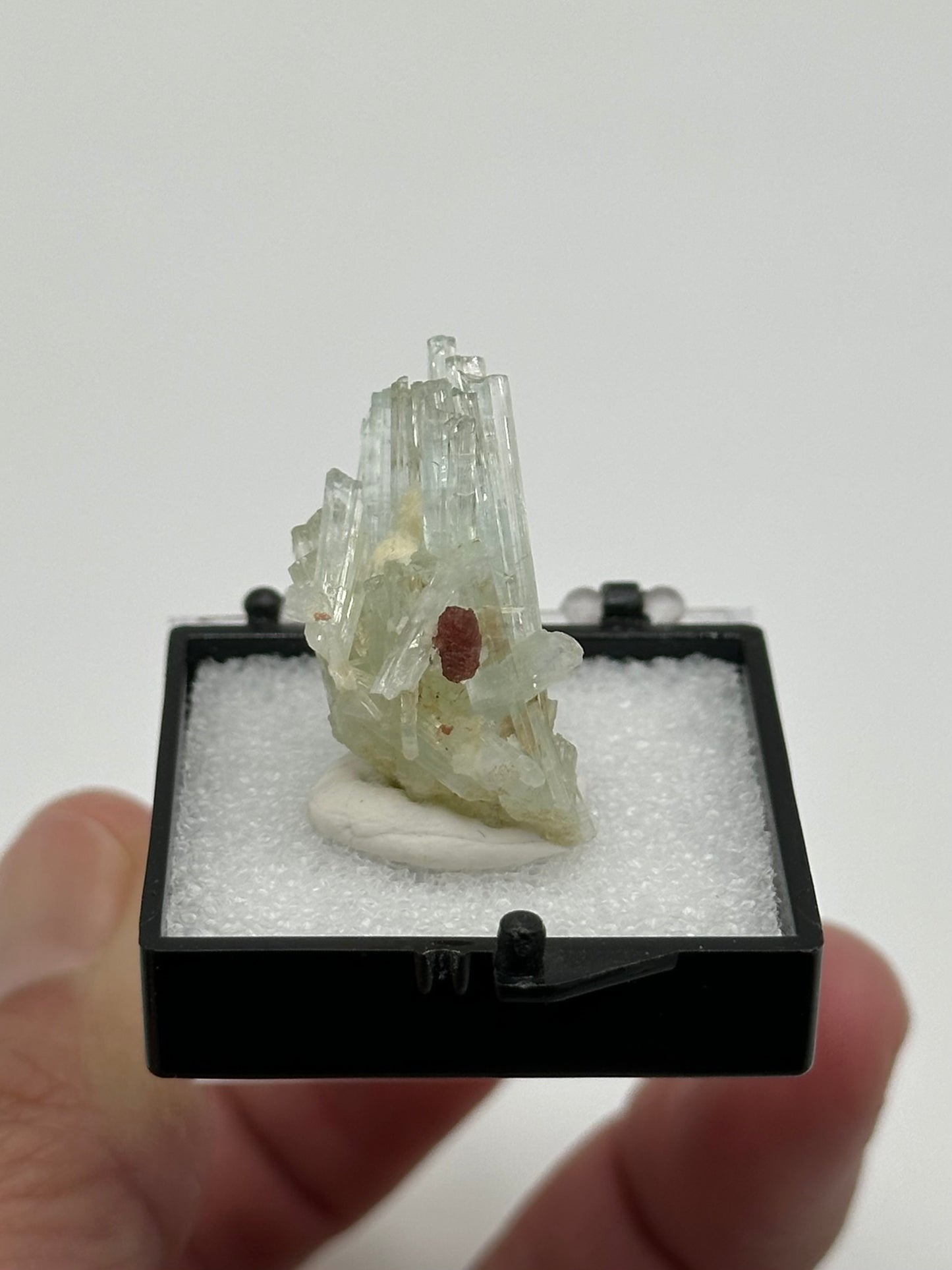 Aquamarine with Garnet