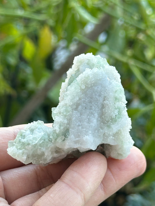 Fluorite with Drusy and Candle Quartz