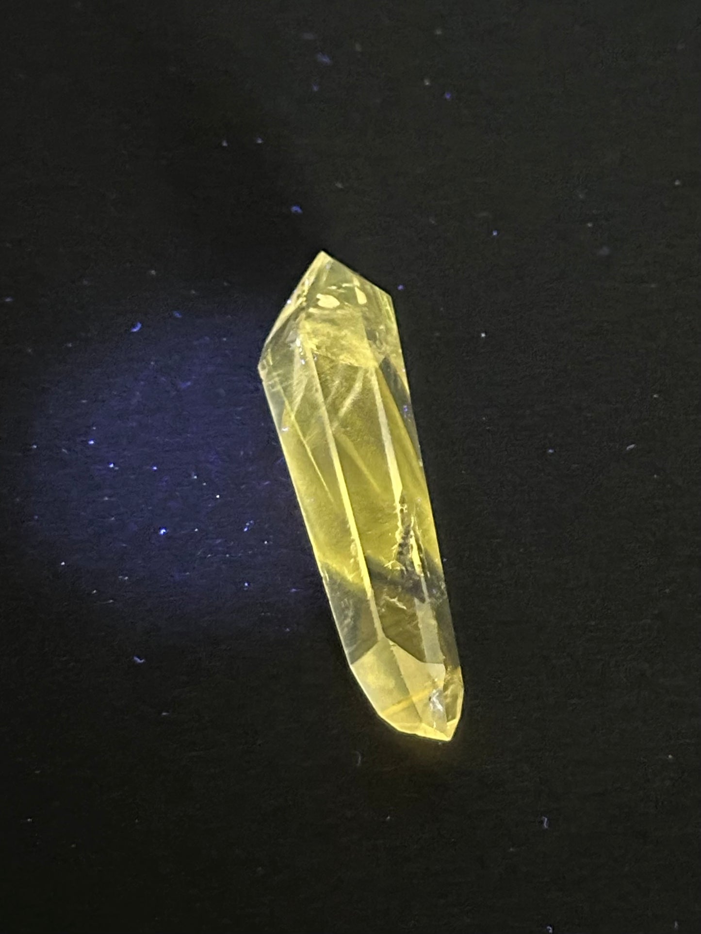 Small Polished Double Terminated UV Amethyst Crystal