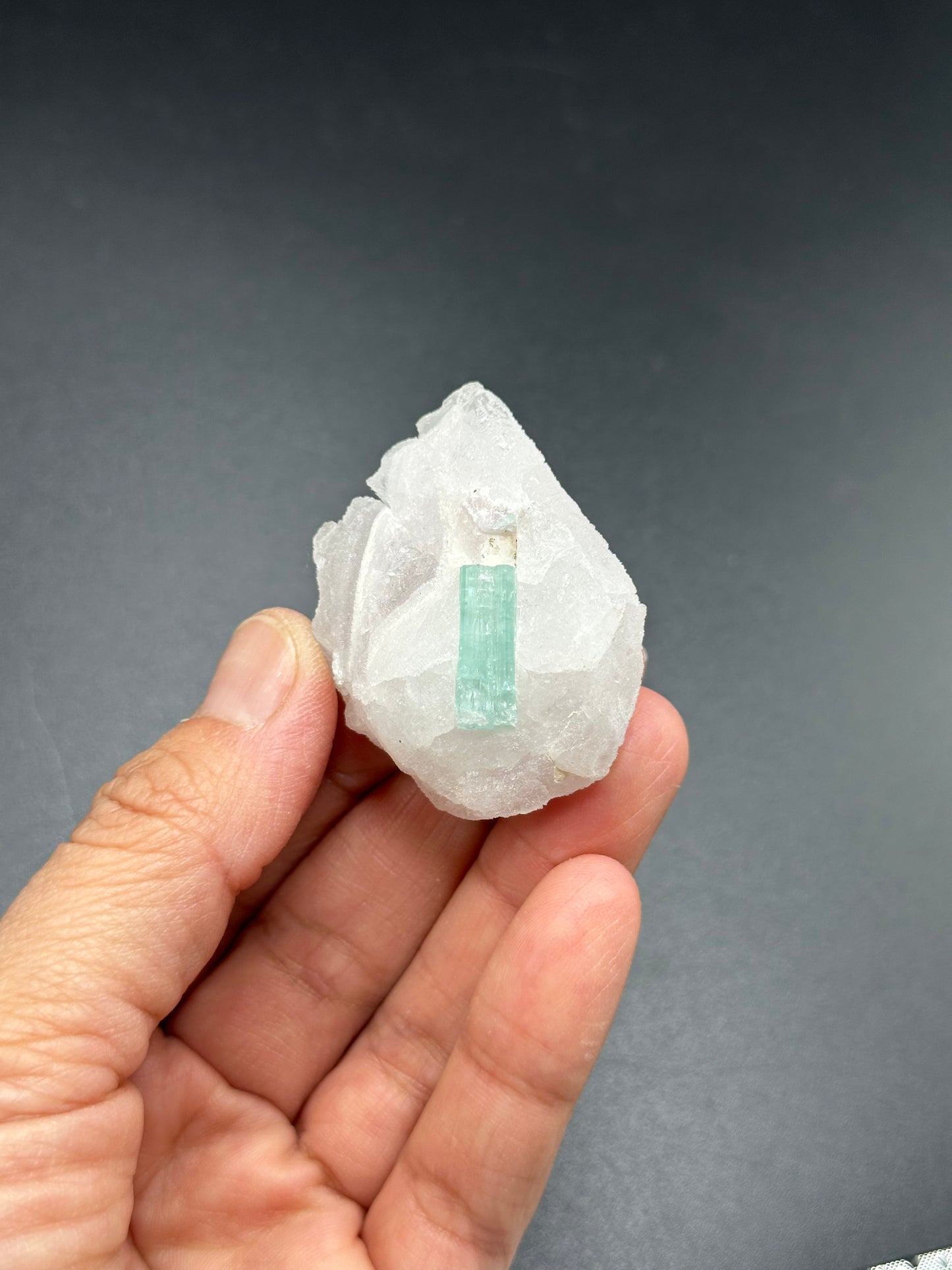 Tourmaline on Pollucite Specimen
