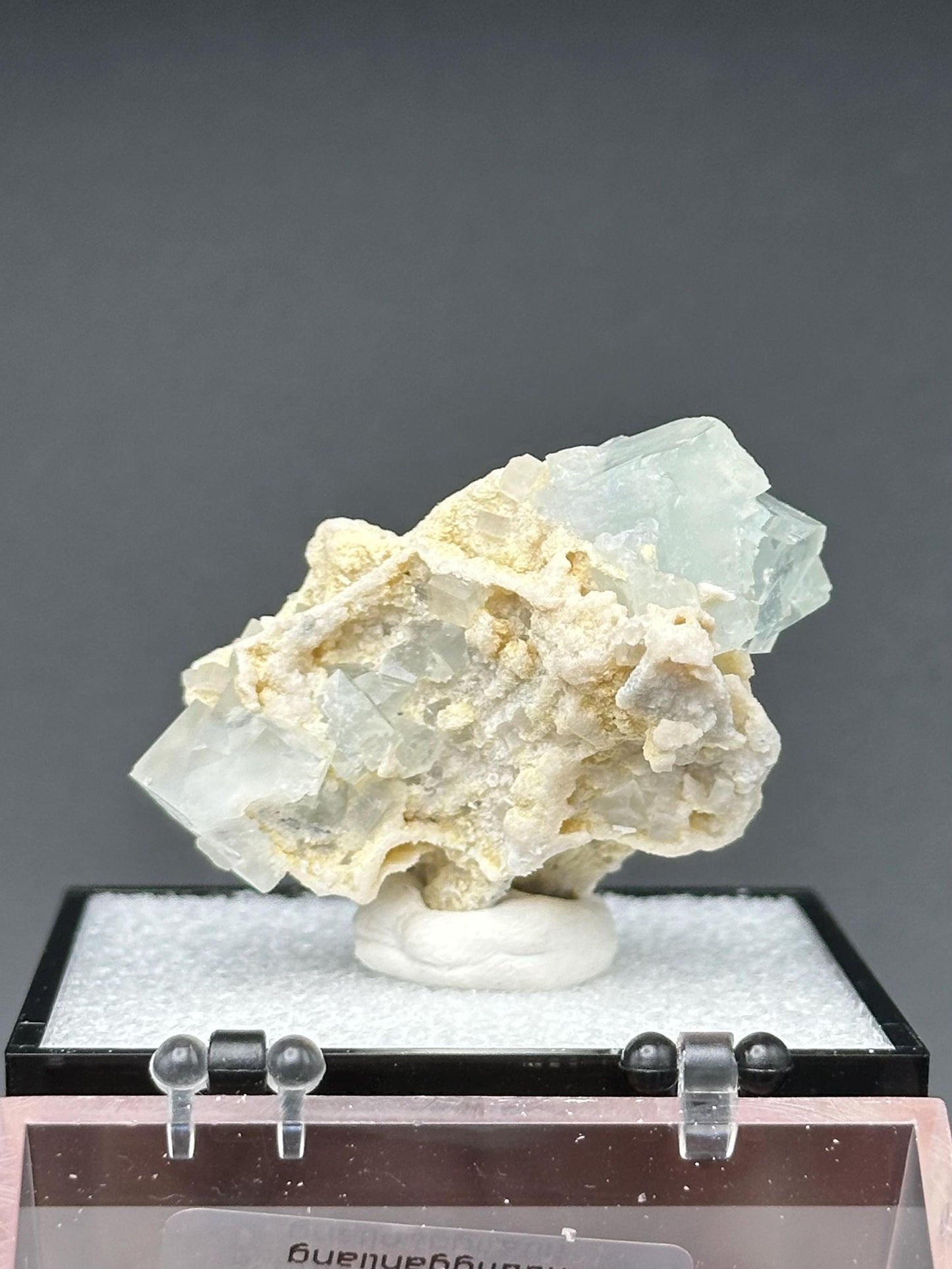 Fluorite with Calcite from the Huanggangliang Mine in Inner Mongolia, China