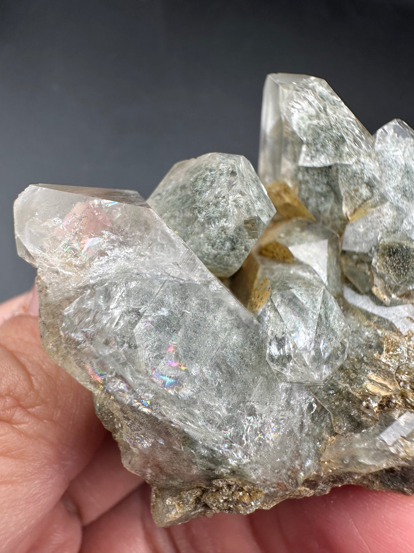 Chlorite Included Quartz Specimen