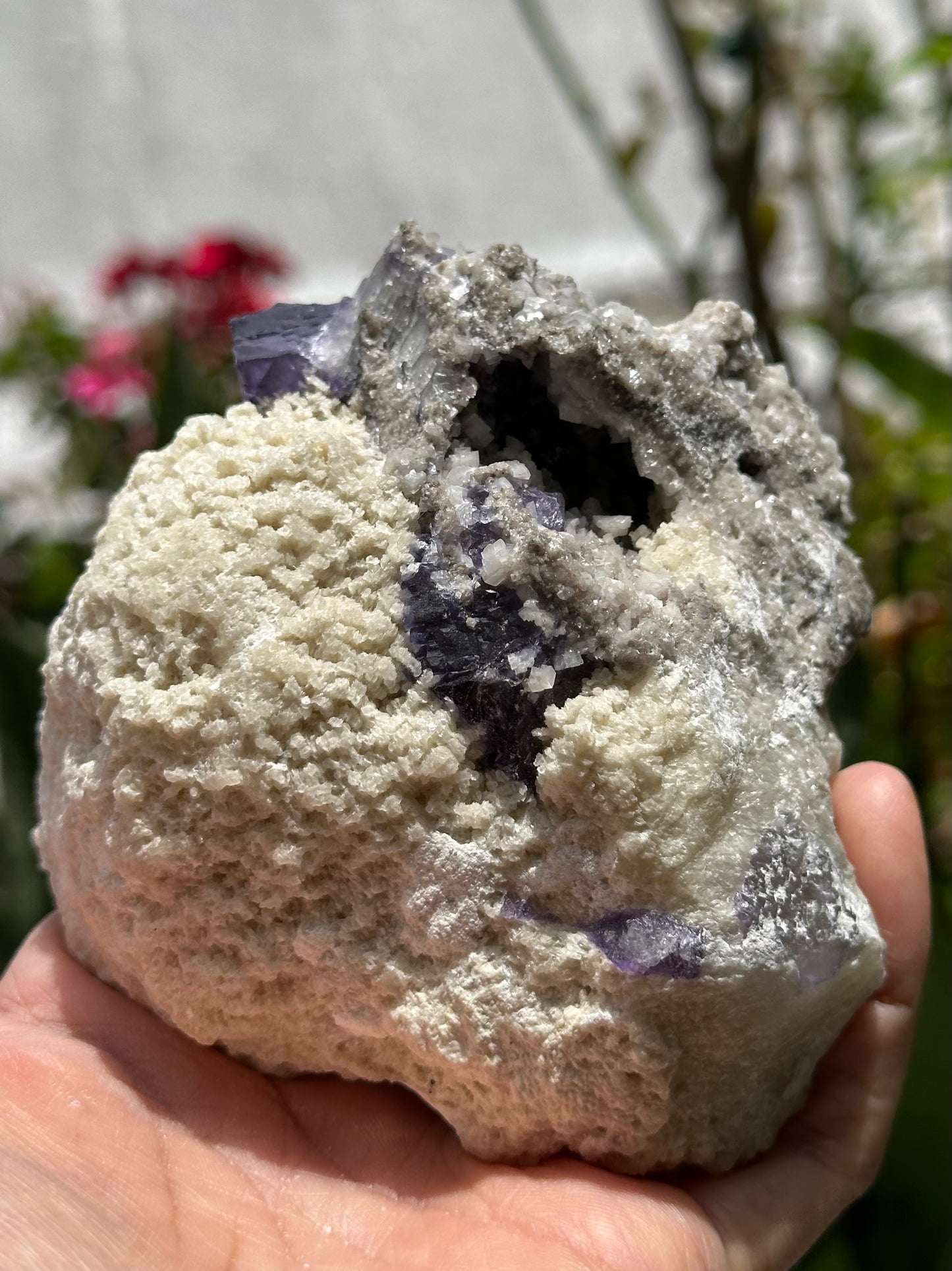 Barite with Fluorite, Dolomite, and Sphalerite Specimen from the Elmwood Mine