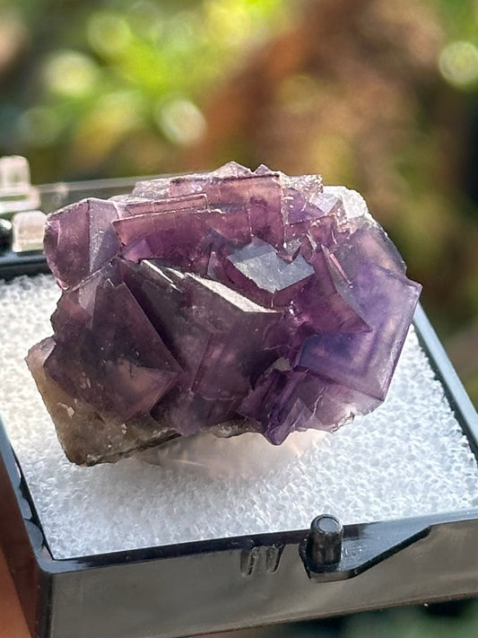 Fluorite in a perky box from Anhui, China