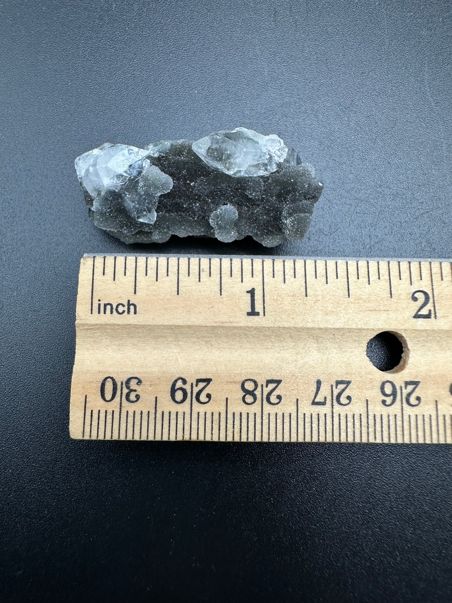 Black Chalcedony with Apophyllite