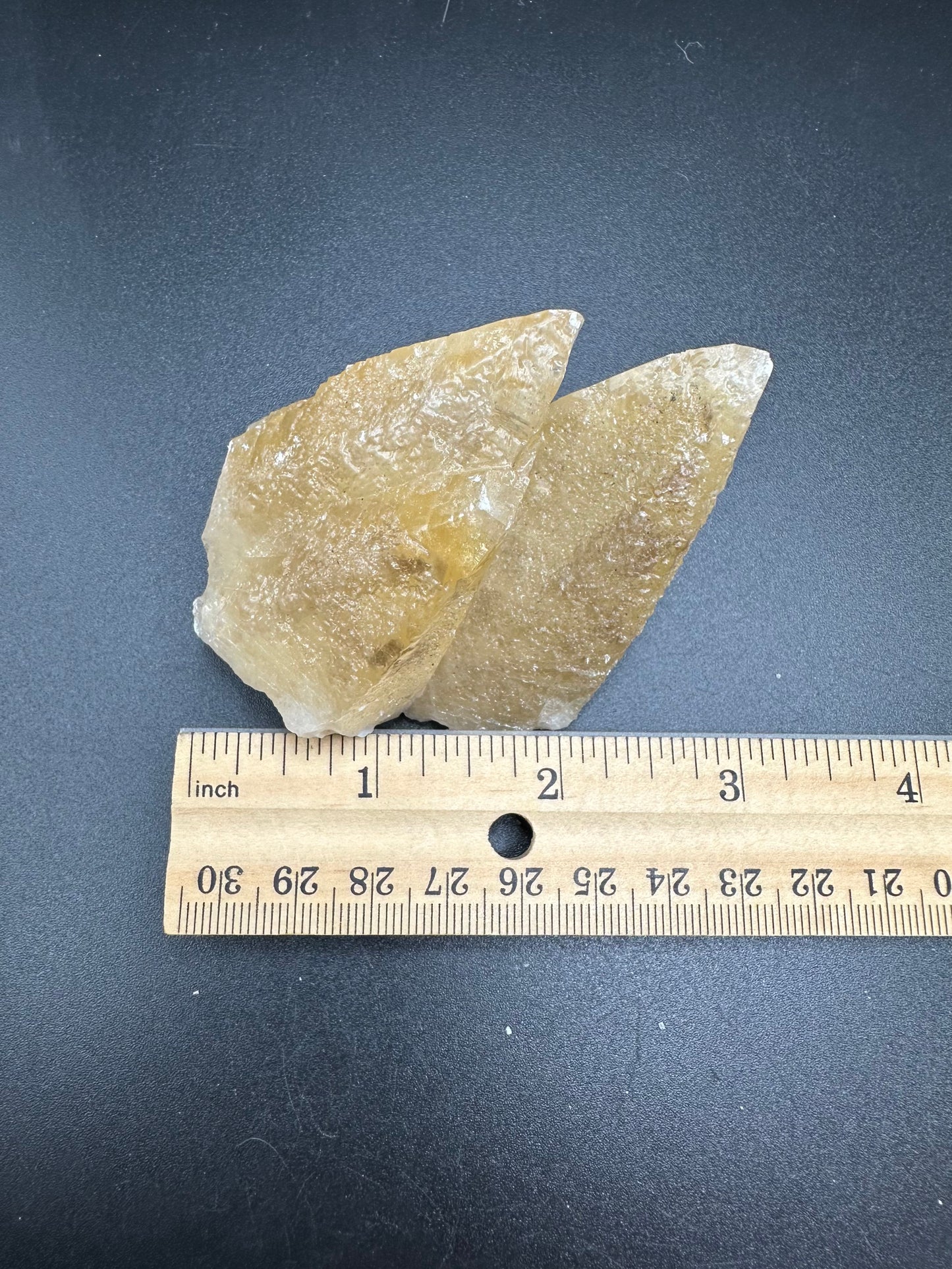 Etched Calcite Twins with Galena