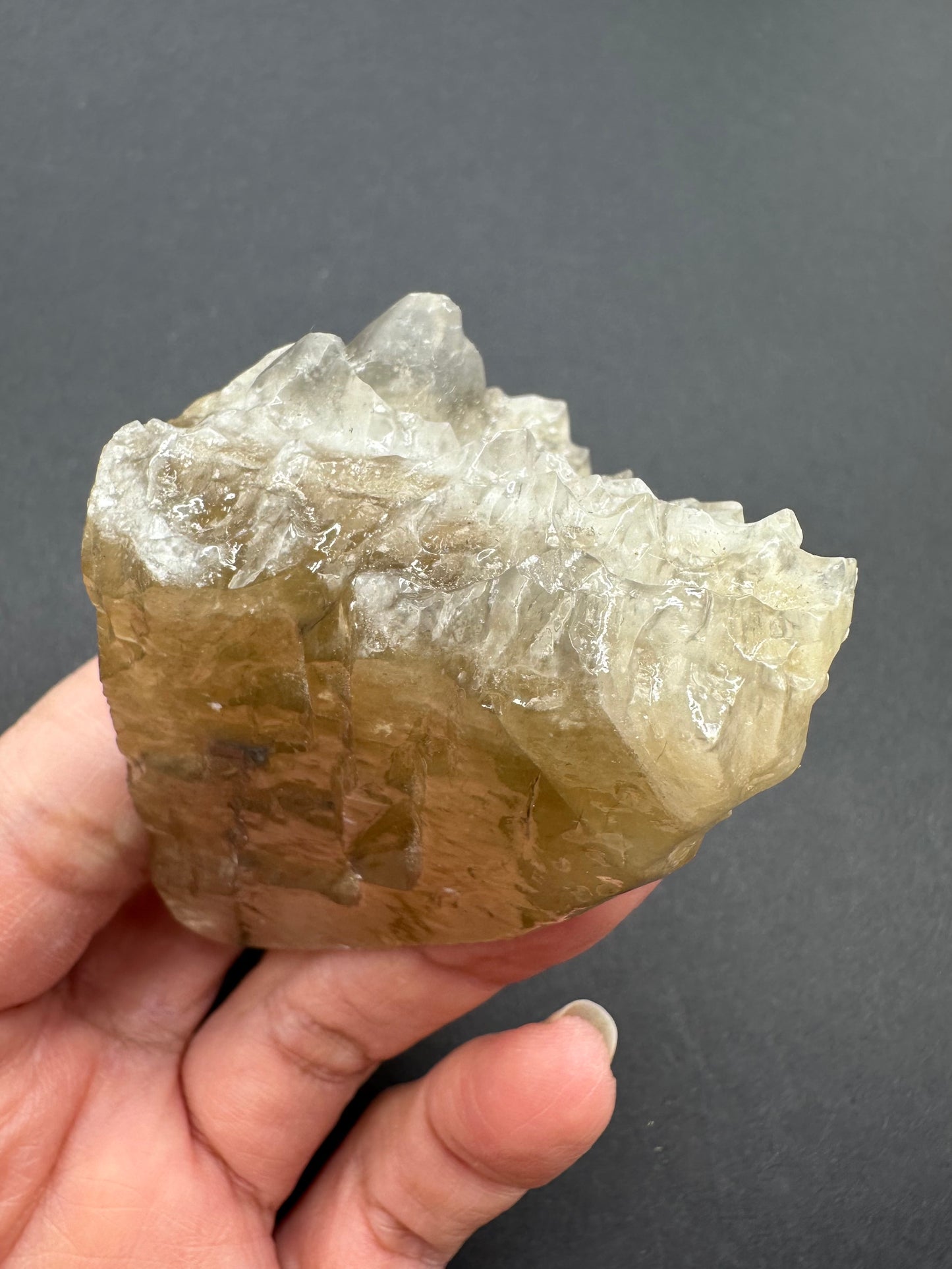 Etched Calcite with Galena