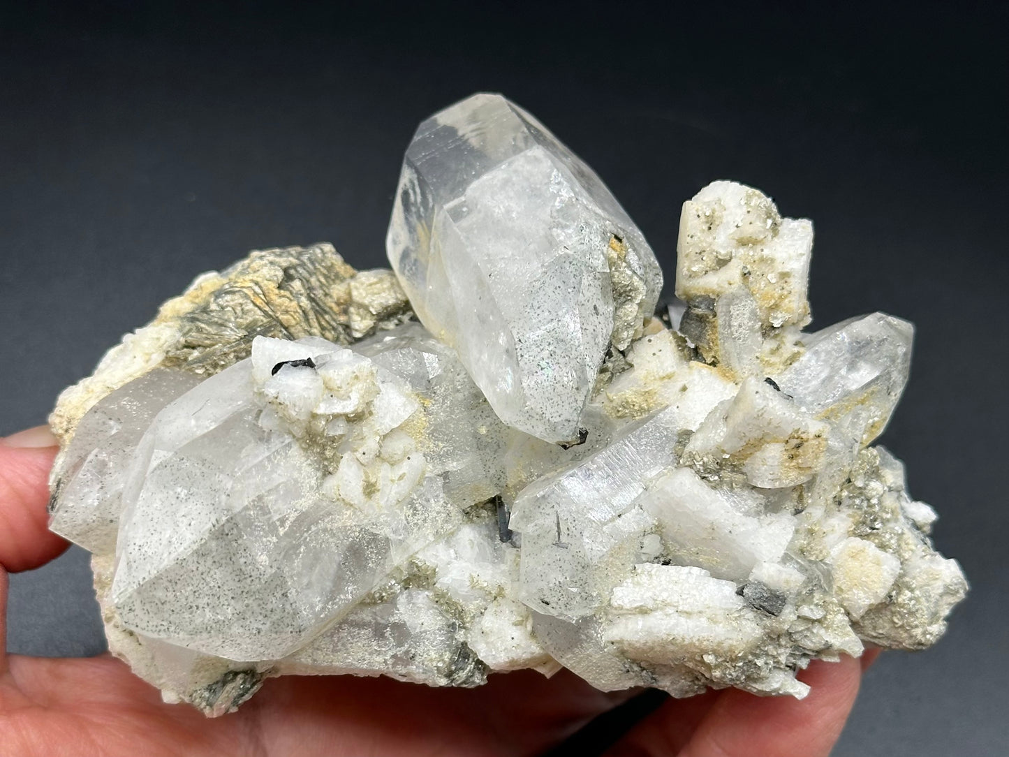 Quartz, Schorl, Albite, and Mica Specimen