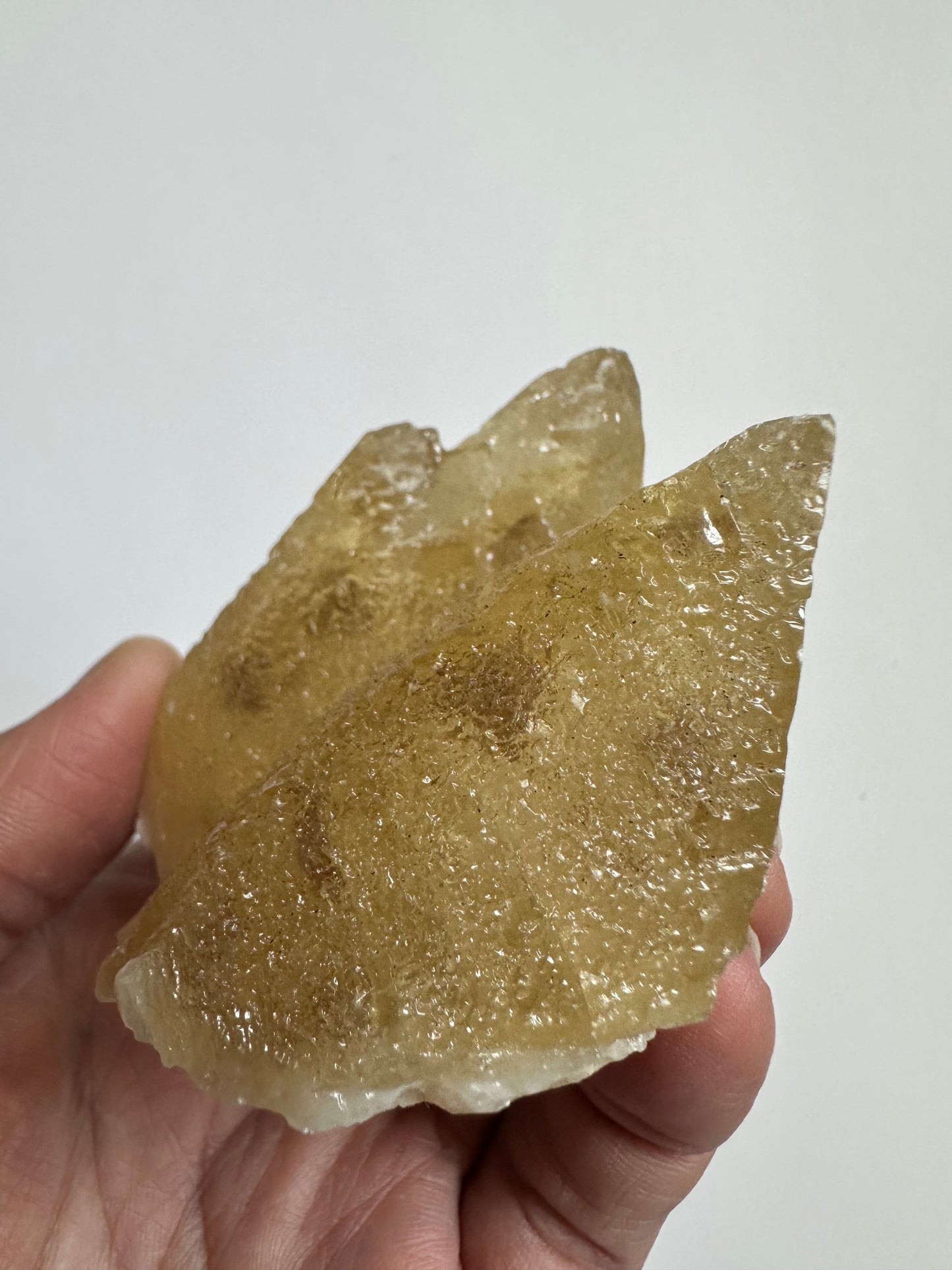 Etched Calcite Twins with Galena